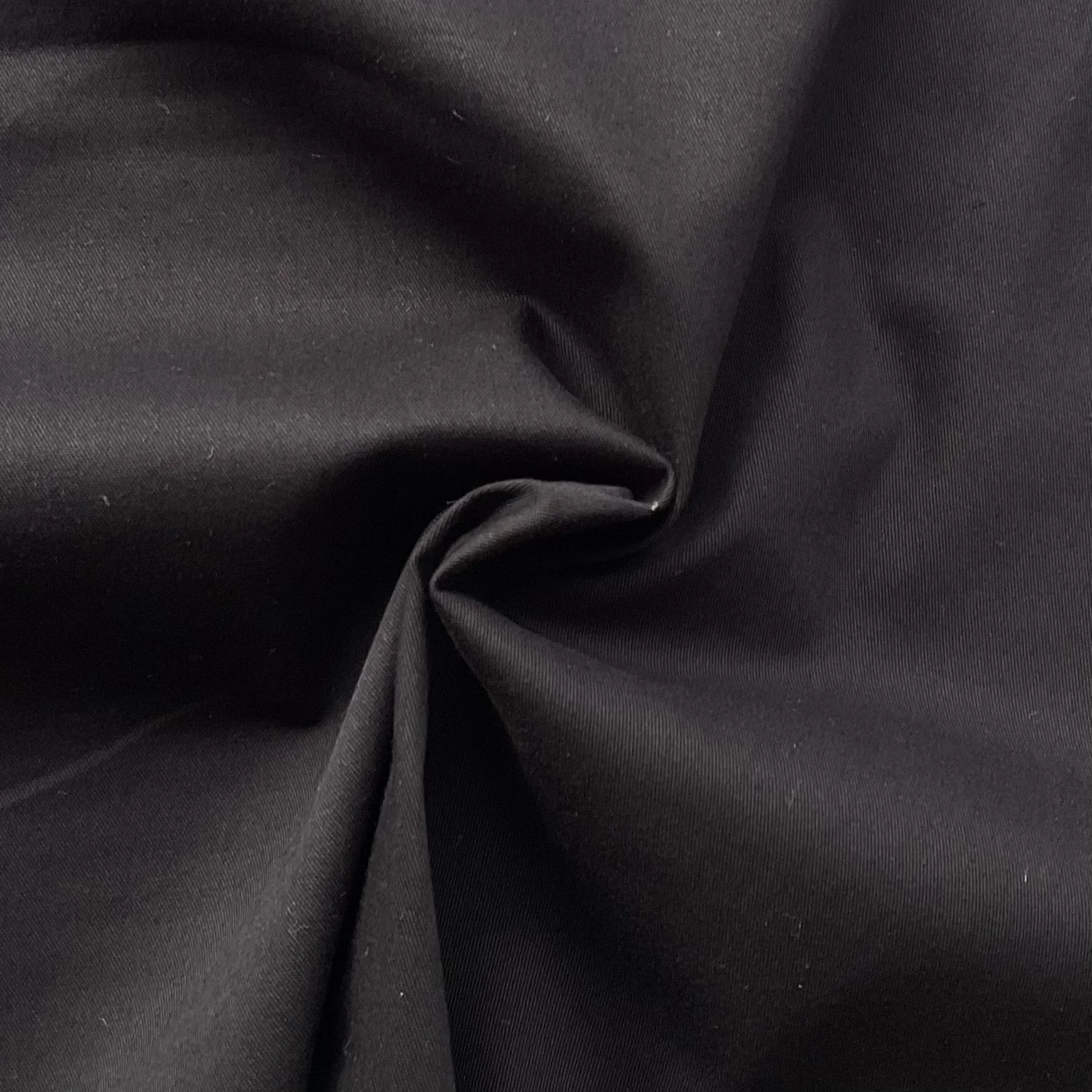Black Subtle Twill Cotton/ Elastane