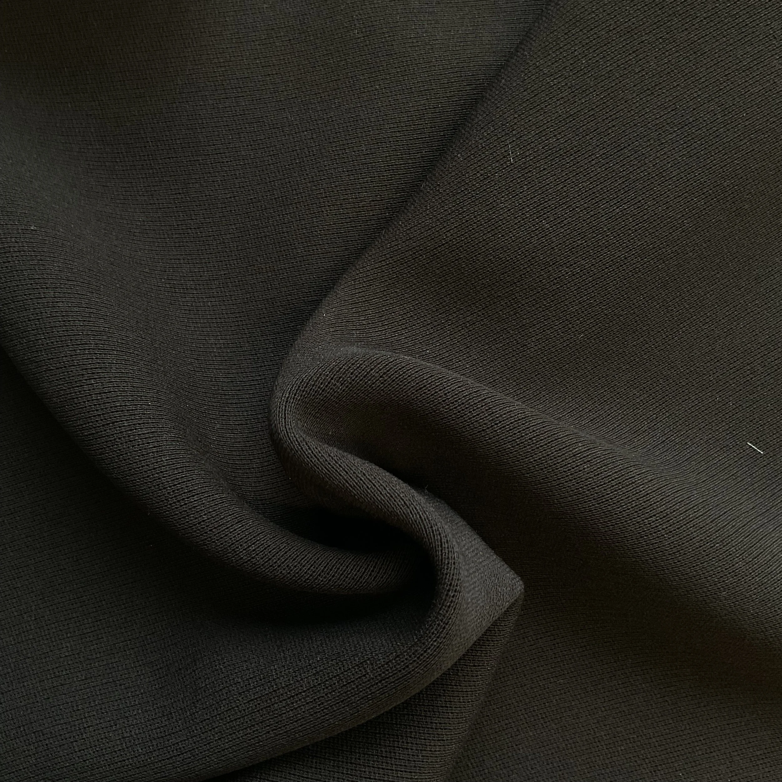 Chocolate  Brown Textured Twill Wool