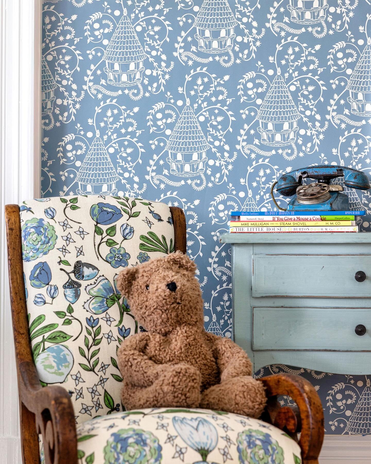 Cottage Garden &bull; equally at home in a nursery or a kitchen - just ask Mr. Bear 🧸
