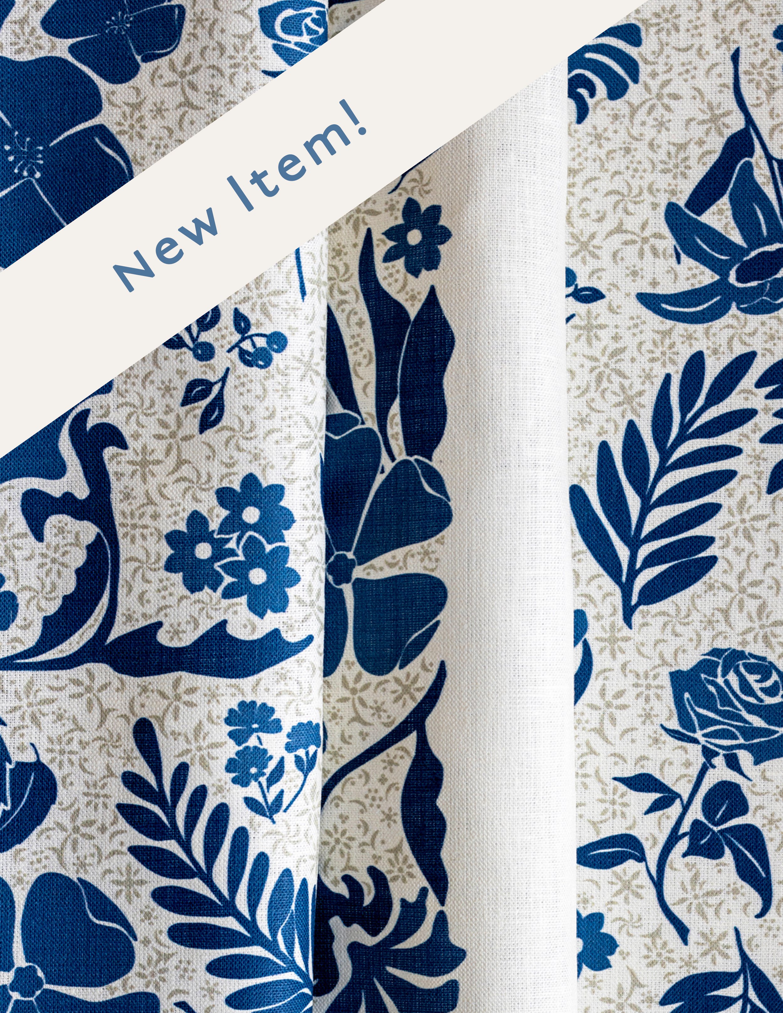 garden rows on linen
