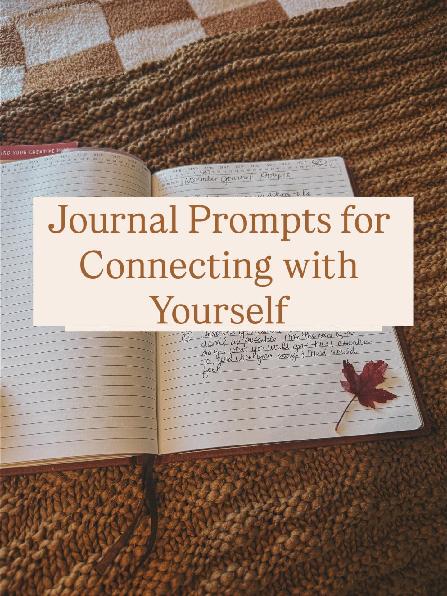 As the holiday season picks up speed, don&rsquo;t forget to slow down and check in with you. These 5 journal prompts are here to help you stay grounded, centered, and connected to your inner world. 🍁

One of the best gifts you can give to yourself i