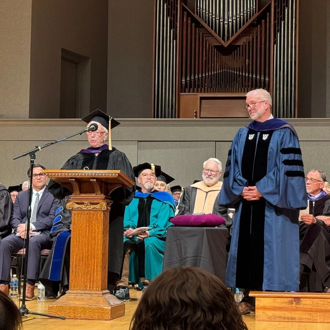 Bonus #MotW post! AICUO's president and general counsel, C. Todd Jones, attended President Sider's inauguration this week. Congratulations to @blufftonuniversity and President Sider on this exciting new chapter! #HigherEd #OhioHigherEd
