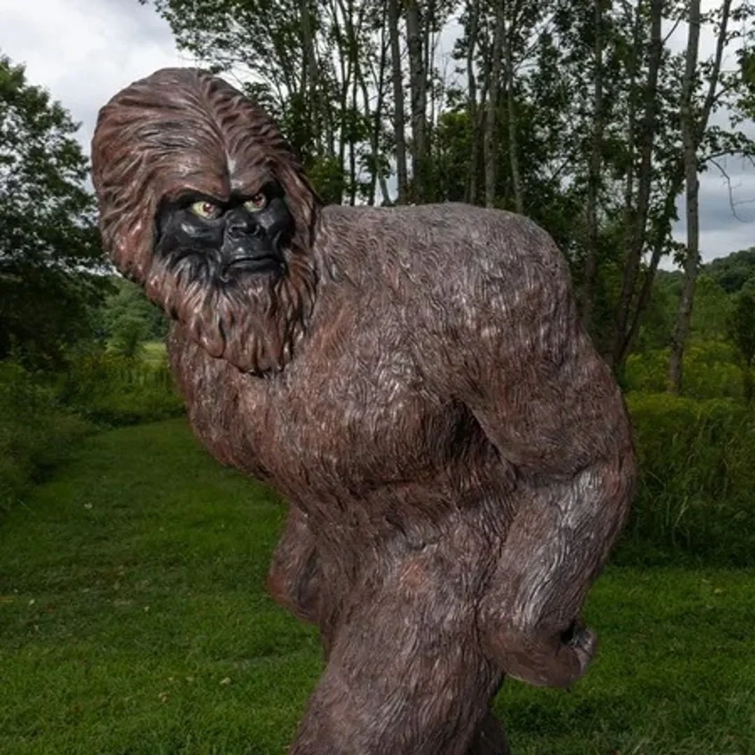 DYK: Bo Bruns, a graduate of @ccadedu, is the creator of the &quot;life-size&quot; Bigfoot model in Salt Fork State Park. The model is a little less than 8 feet tall and barrel-chested, with long arms ending in fingertips that nearly reach its knees.