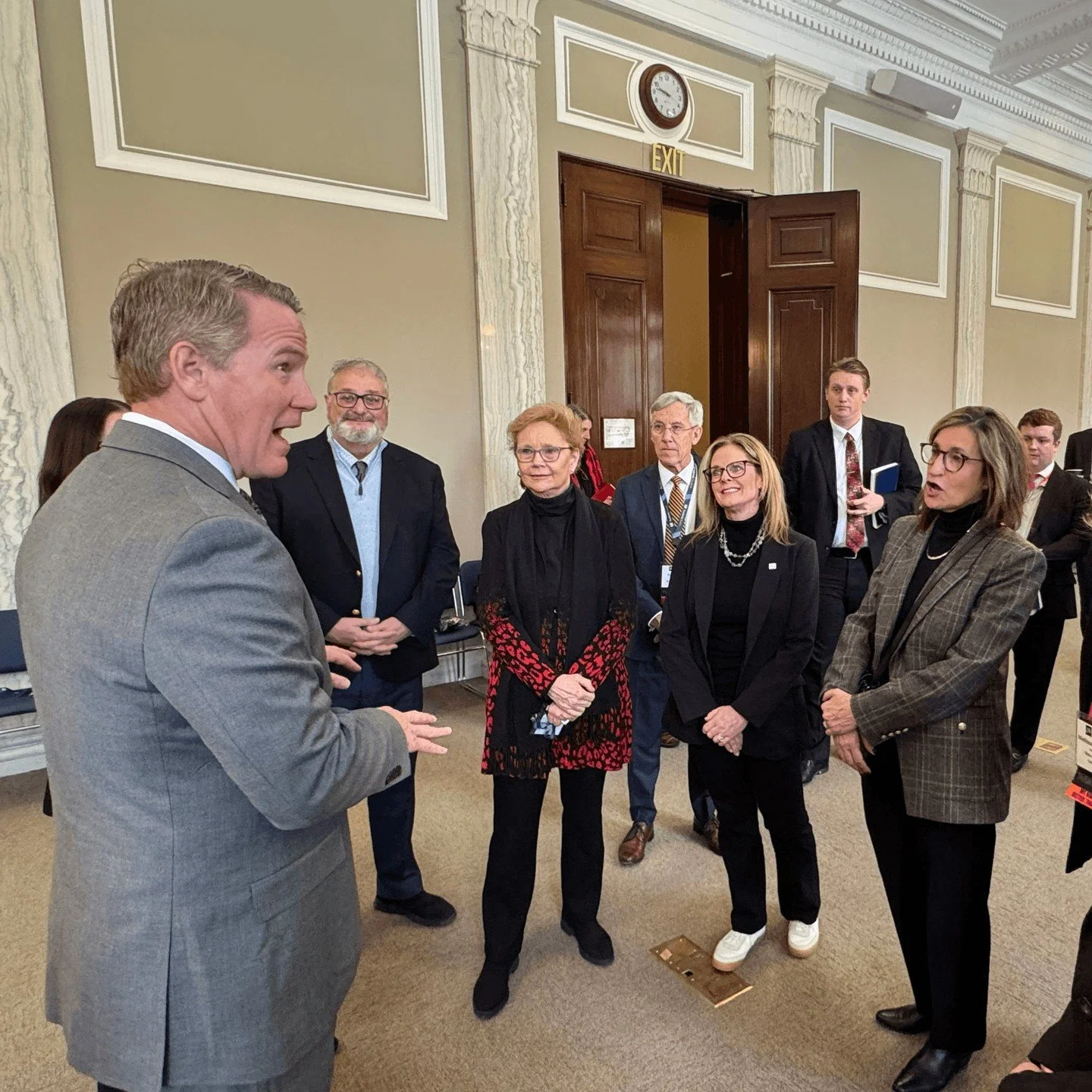 AICUO is visiting the Hill today with member presidents and staff from the @artacademyofcincinnati,  @cleinstituteart, @ufindlay, @kenyoncollege, @muskingum_university, @ohionorthern, @tiffinu, @walshuniversity, and @wooinsider. This morning, the gro