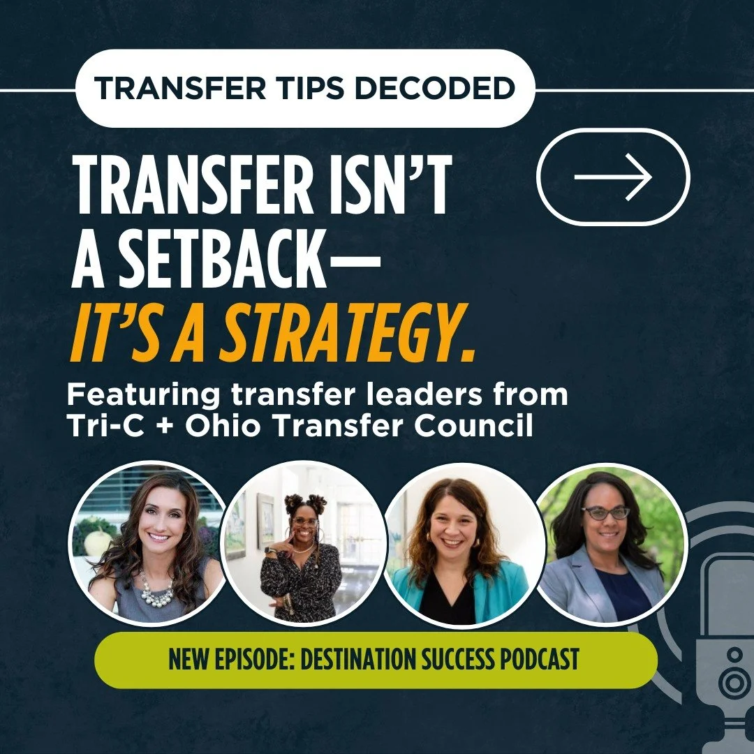 #MotW Most students don&rsquo;t realize how much timing can impact their transfer experience.

In @franklinuniv&rsquo;s most recent Destination Success Podcast conversation, Erika and Jennifer talked with transfer leaders HerBrina and Jamie from Tri-