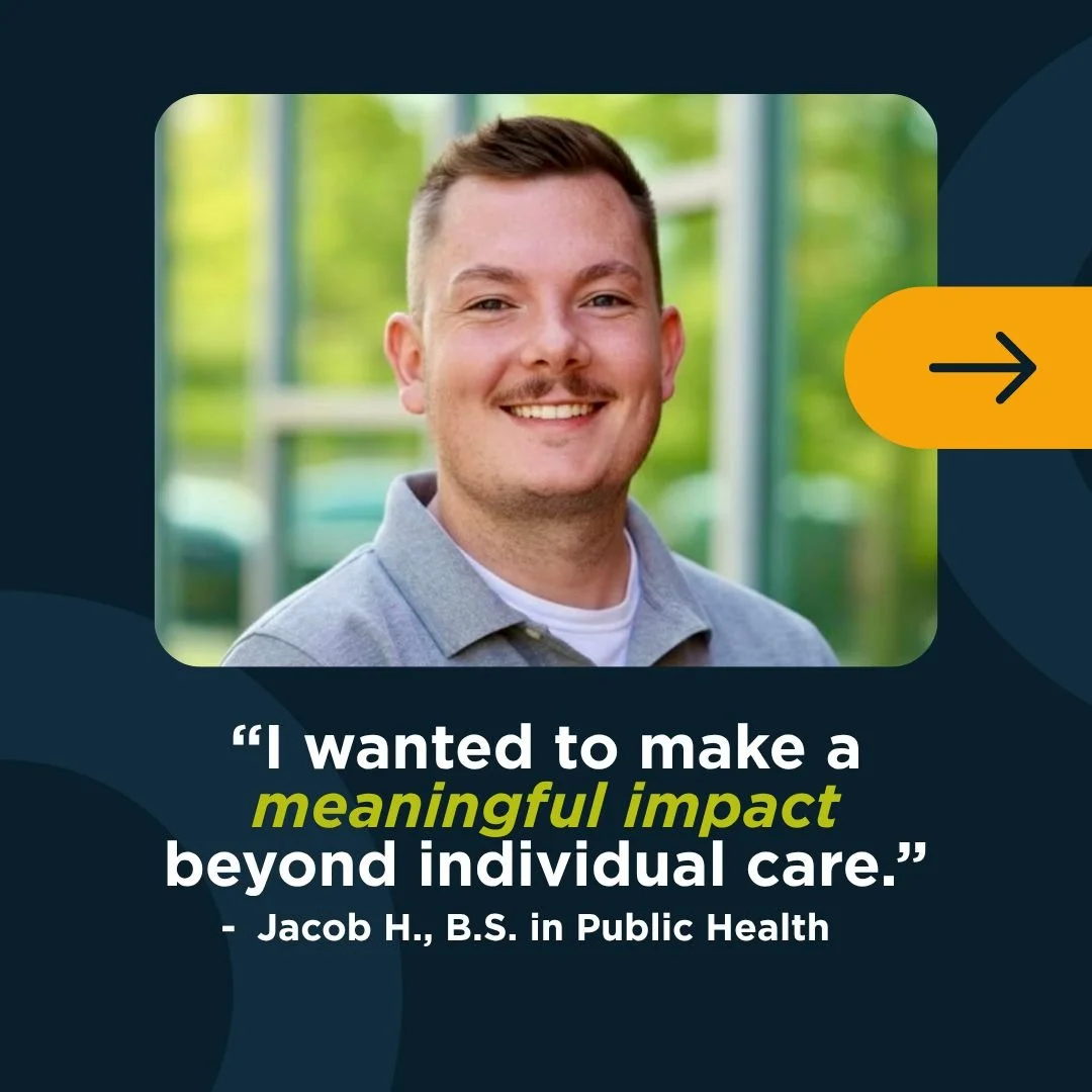 #MotW The road to impact. 🛣️

For Jacob H., the journey into public health began with a desire to move beyond individual care to address health disparities on a broader scale.

Swipe to see what sparked Jacob&rsquo;s journey, his big goals, and how 