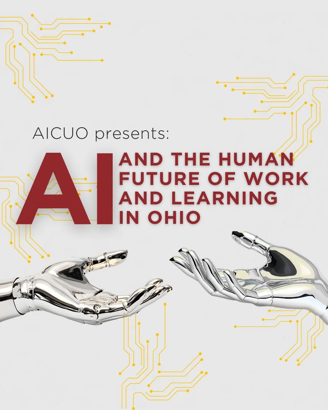 Today is the inaugural AI Symposium 💻📲📈 AICUO is welcoming faculty and staff from member institutions to learn about AI in:

➡️ Operations, technology, and administration
➡️ Teaching, learning, and student success

Follow along to see highlights f
