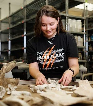 #DYK An @ohionorthern student was one of 11 students nationwide selected for the prestigious internship at The Mammoth Site in Hot Springs, South Dakota. The Mammoth Site is an active paleontological excavation and accredited museum that holds the wo