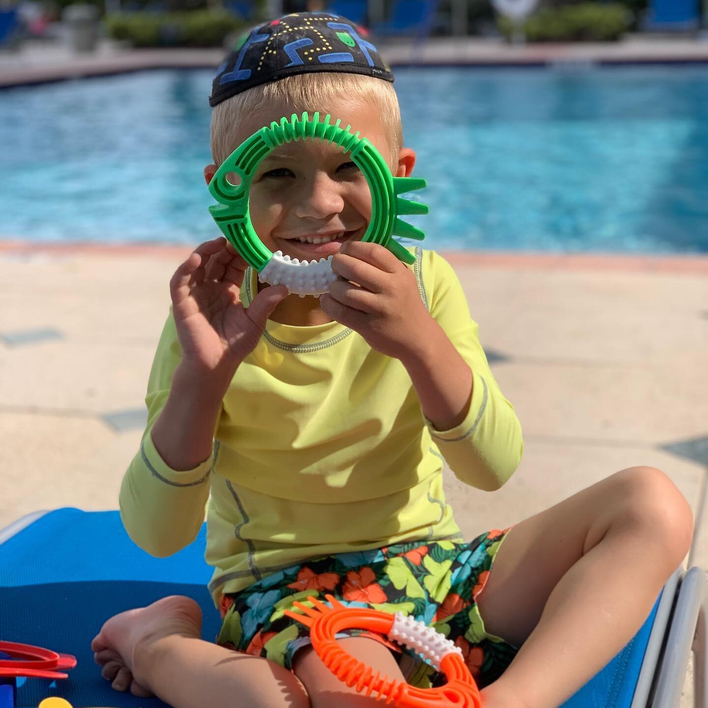 From a scale of 1 to 10&hellip;..I&rsquo;d say his level of excitement for swim lessons is a 13 🤩🐠💙
.
.
.
.
#safetyfirst #swimtraining #swimming #pool #swimlessons #athome #lifeguard #learnhowtoswim #swiminstructor #babyswimming #sunnyislesbeach #