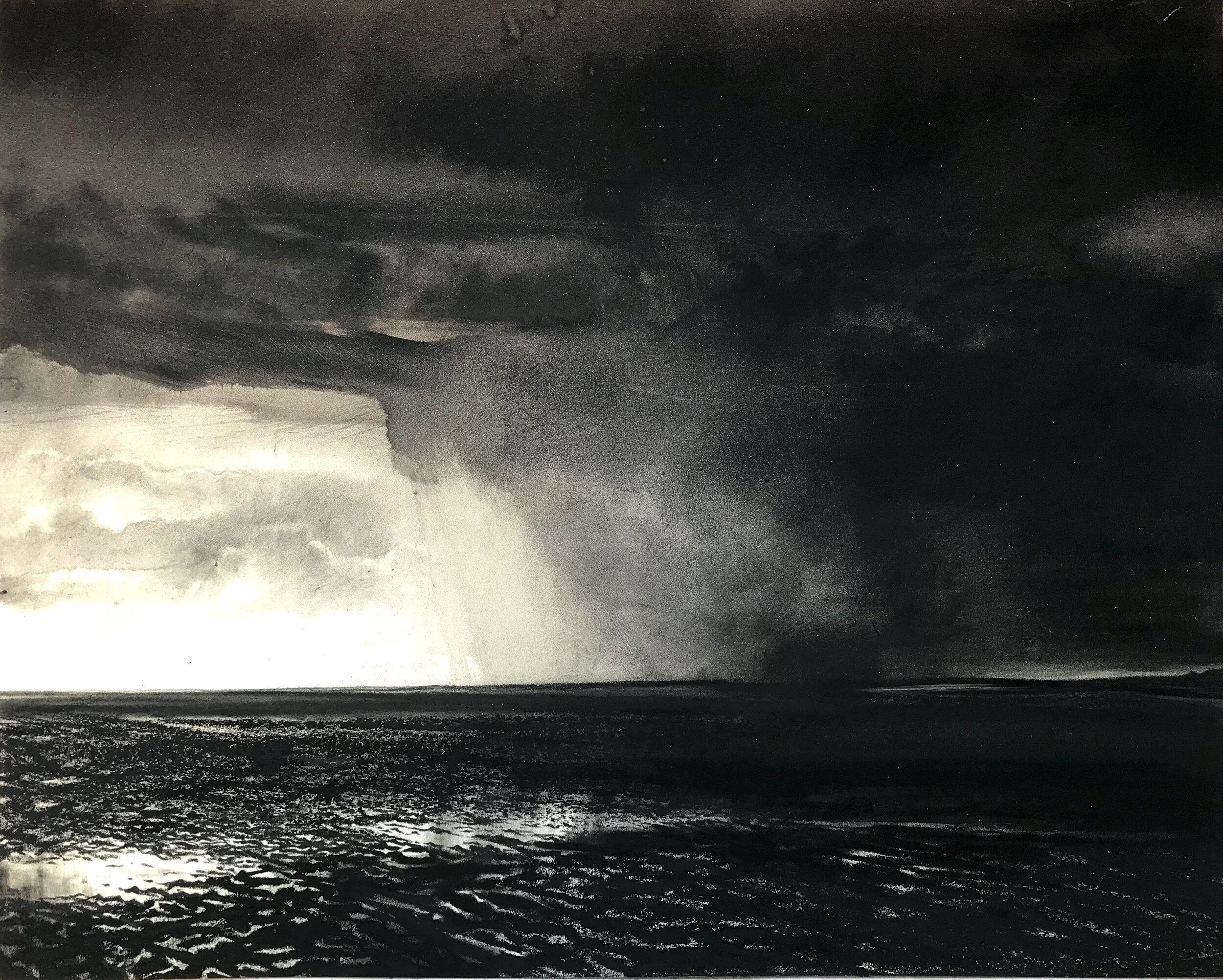 Rain at Llansteffan Beach