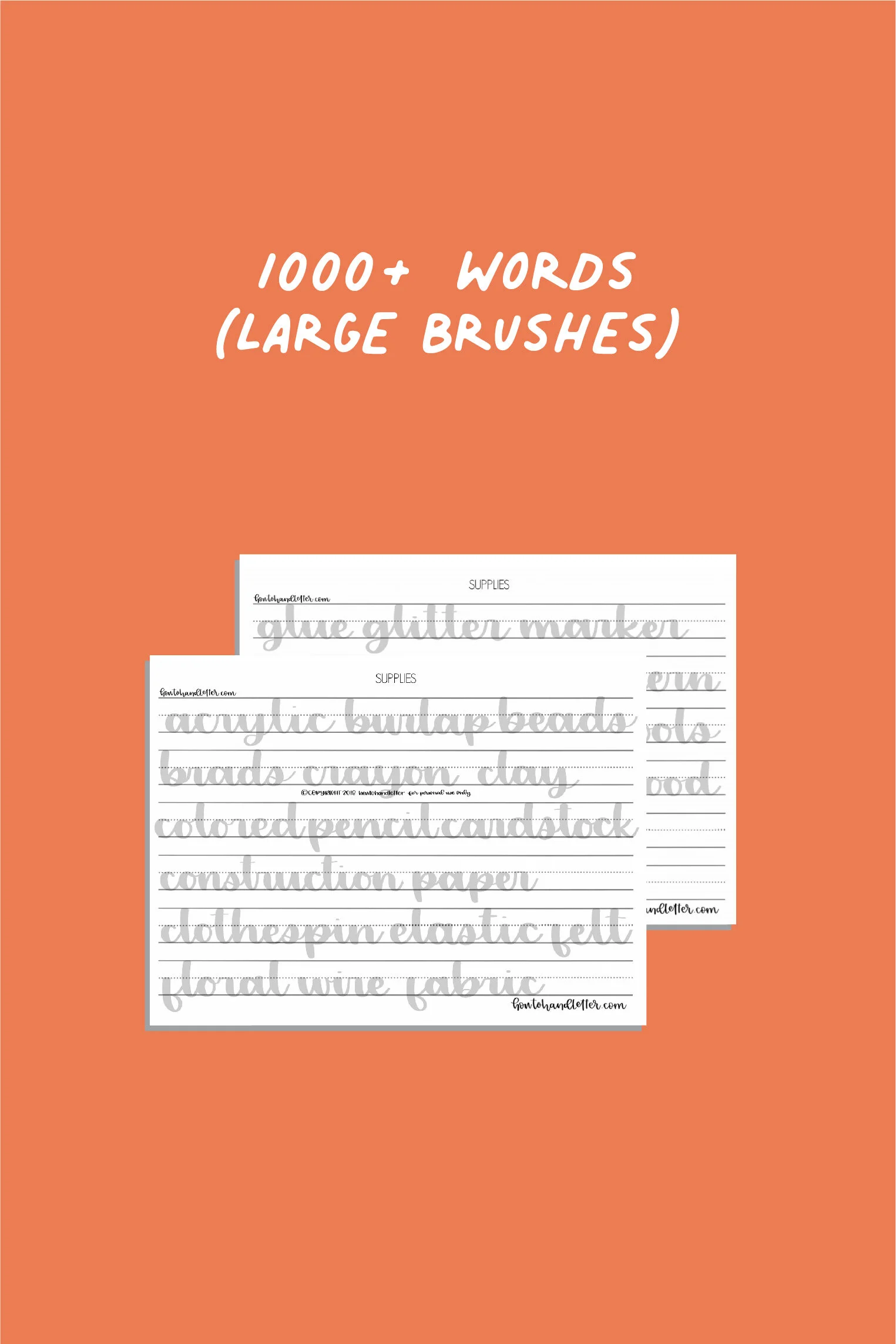 Handlettering Practice Worksheets - How To Handletter