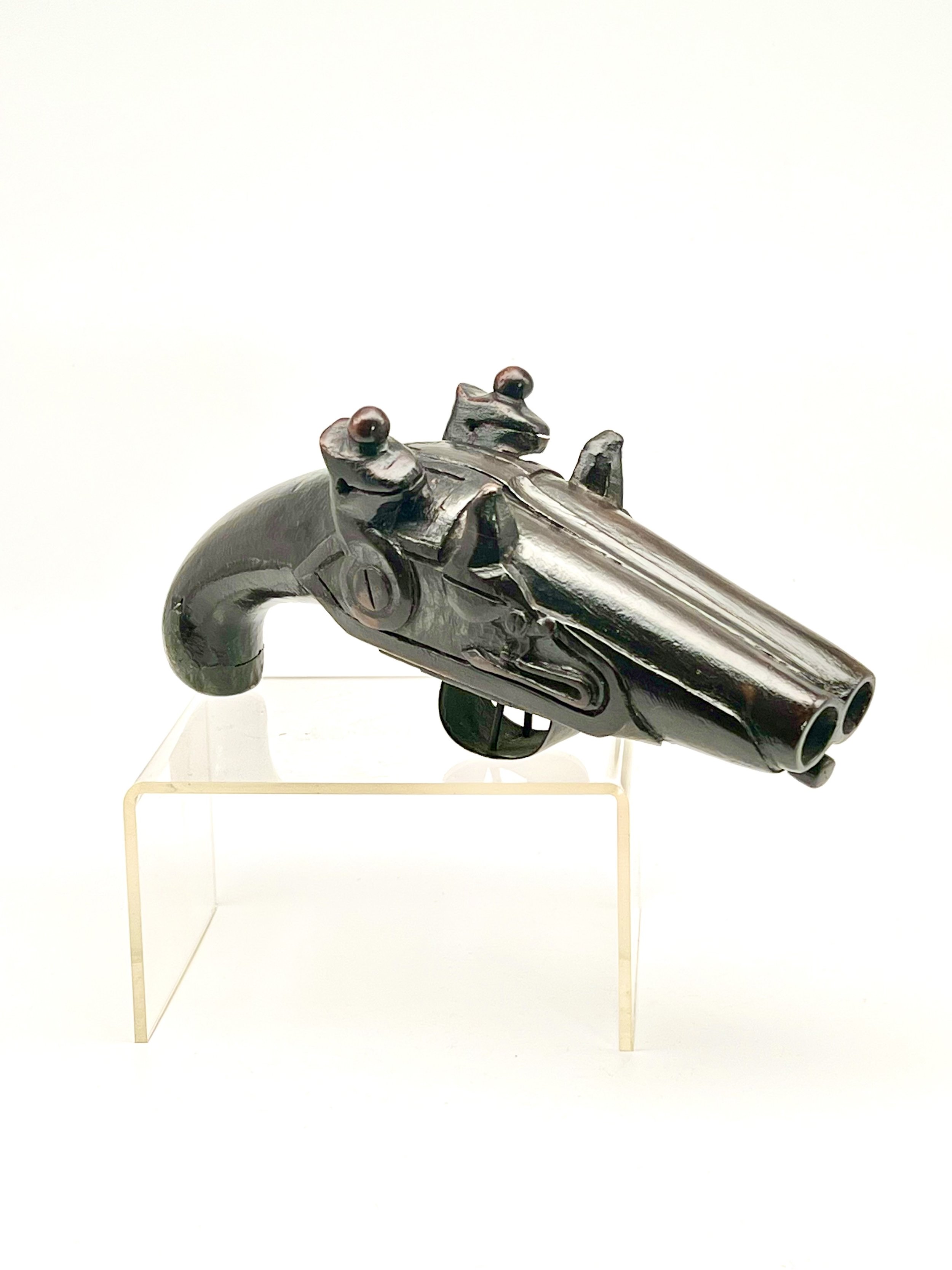 Superb 18th Century Sailors Snuff Box Flintlock Pistol