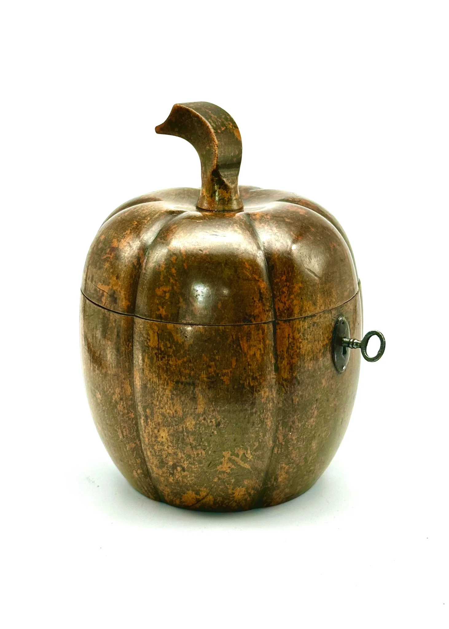 Extremely Rare Continental Georgian ‘Squash’ Tea Caddy