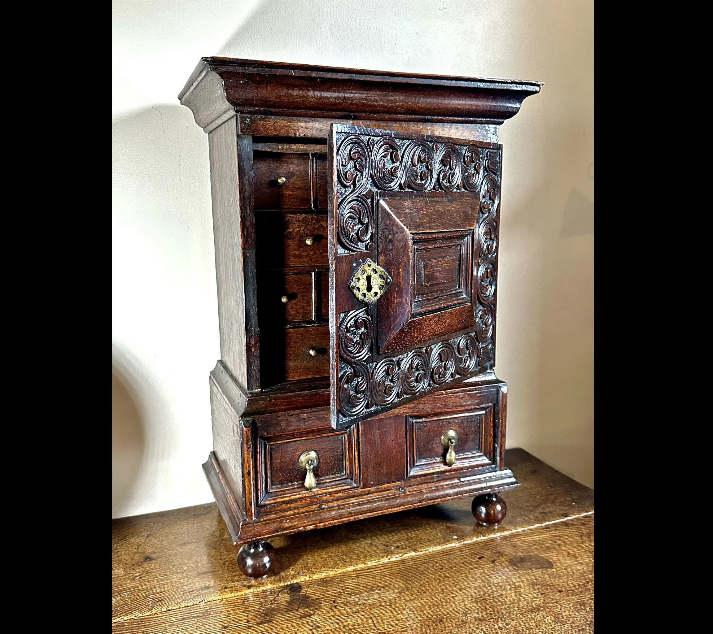 Extremely Rare Oak standing 17th Century Table cabinet in Outstanding original condition……