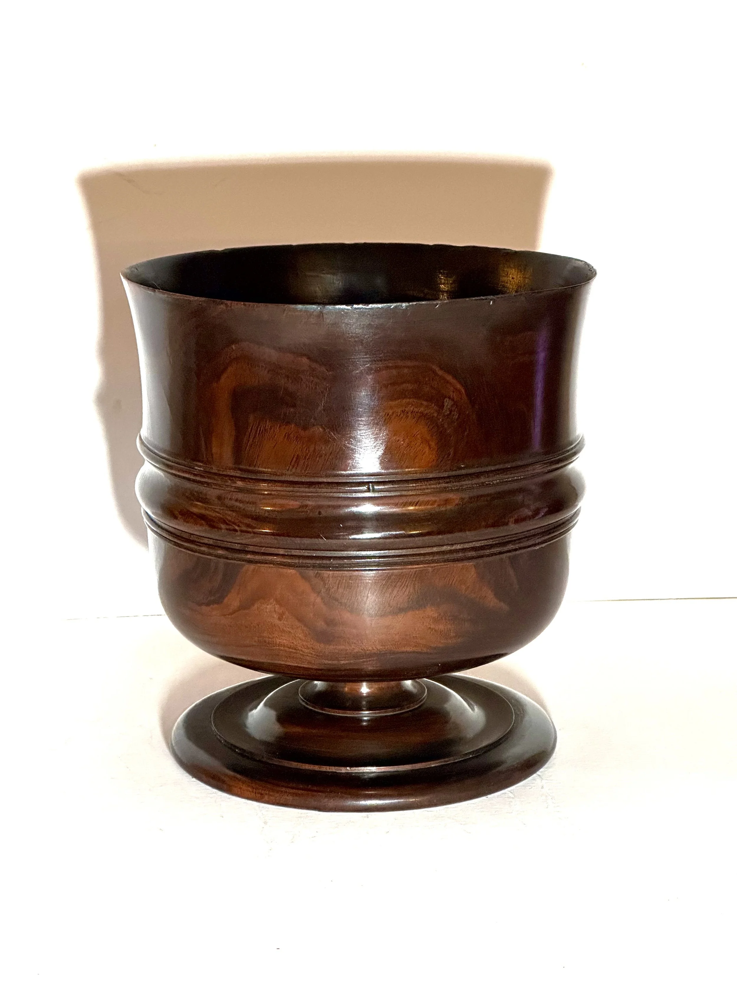 Very Rare 17th Century Lignum Vitae ‘Wassail Bowl’ ex 1940’s collection