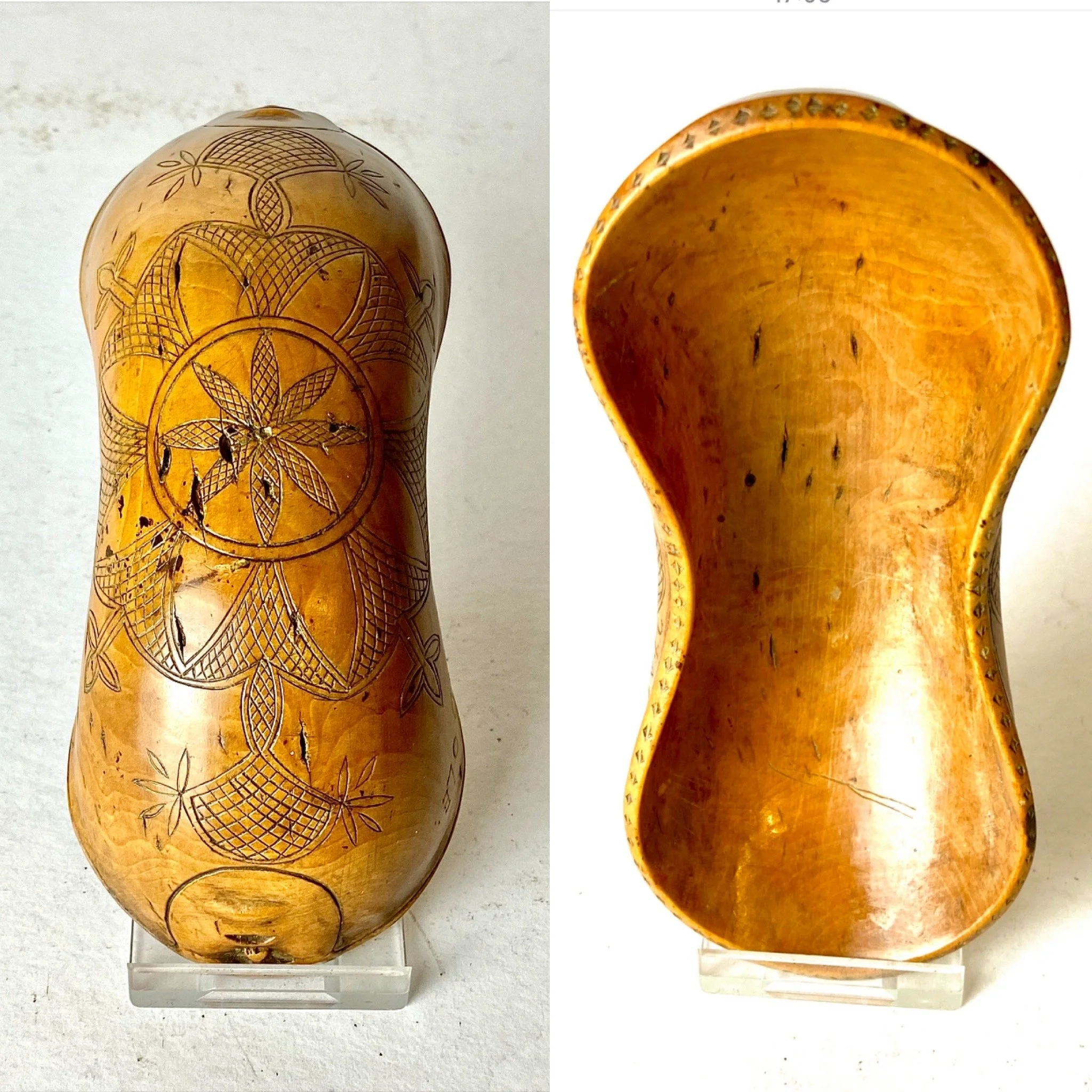 Rare late 18th Century Naive ‘Hunters Cup’ from Breton