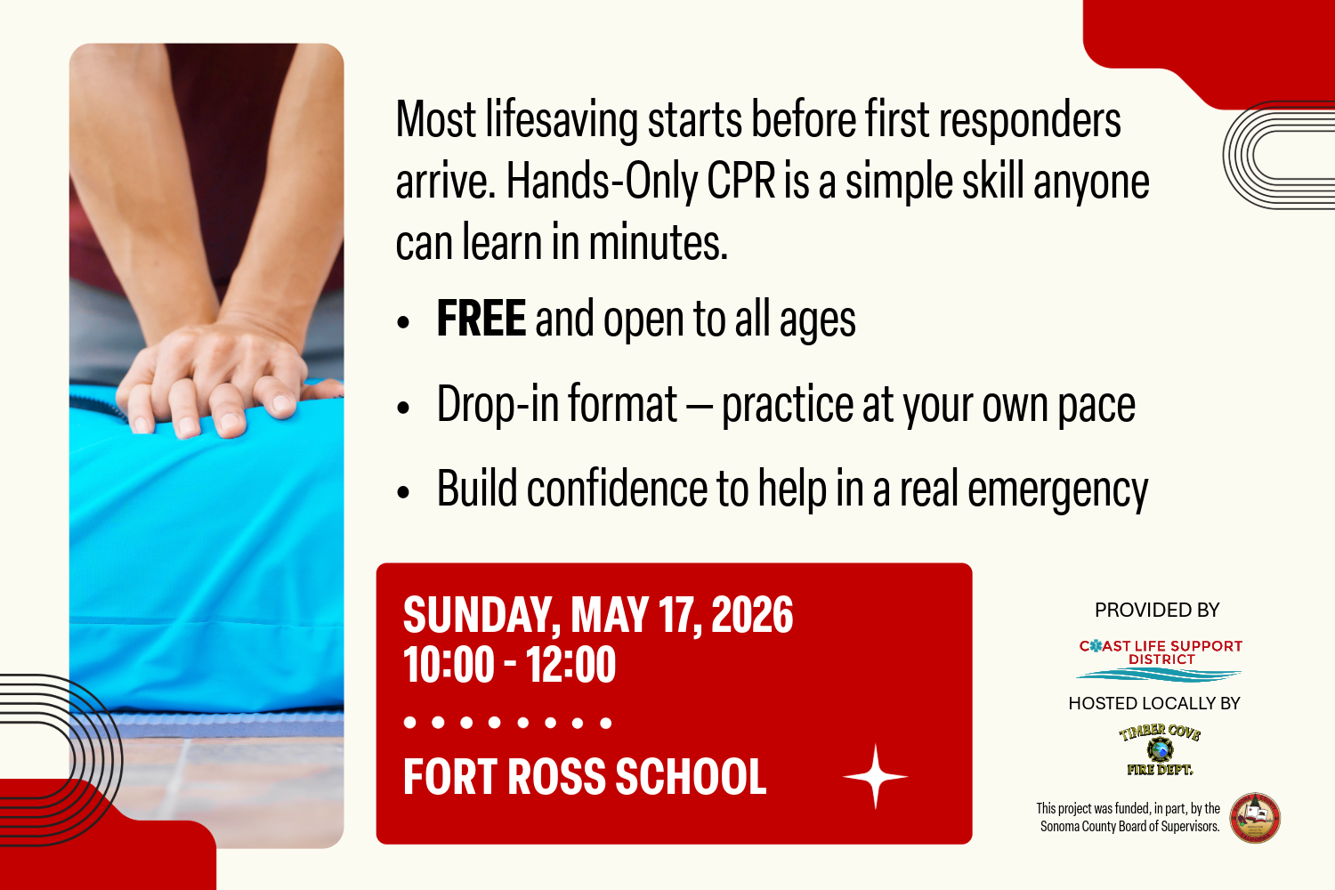 Learn Hands-Only CPR at the Sunday Market