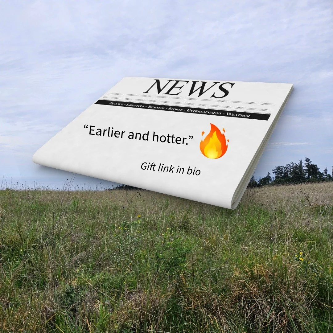 &ldquo;Earlier and hotter.&rdquo; 🔥
We&rsquo;re sharing a gift link to this Press Democrat article (no paywall - link in bio). Take a moment to read about the conditions we&rsquo;re expecting this fire season, how regional fire agencies are preparin