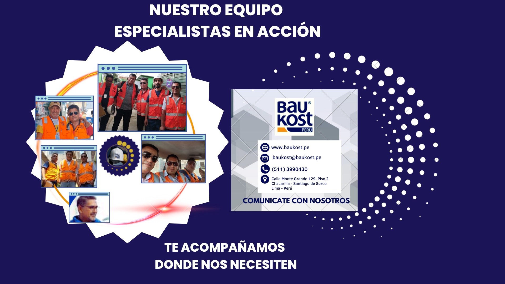 Equipo Baukost en acción