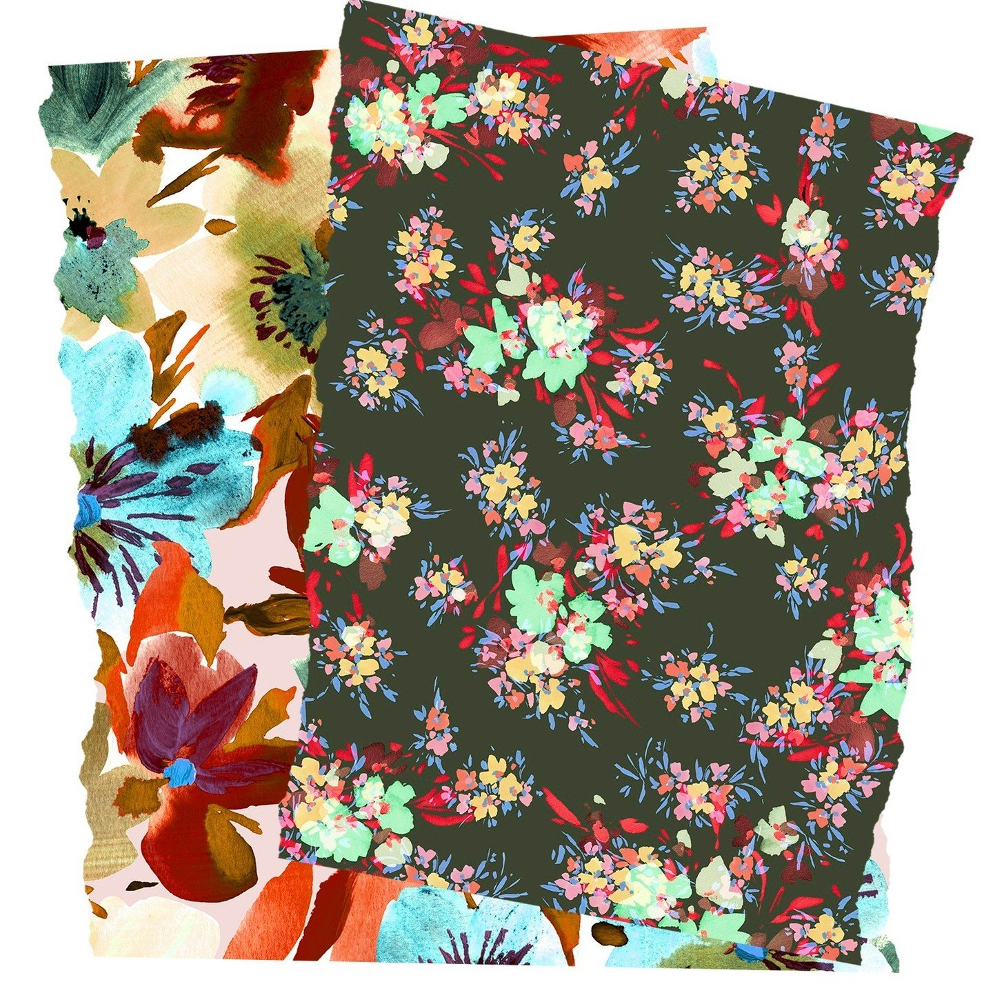 Digital Print Collage aimed to inspire. This is your sign to book an appointment now to check out our Fall Collection!