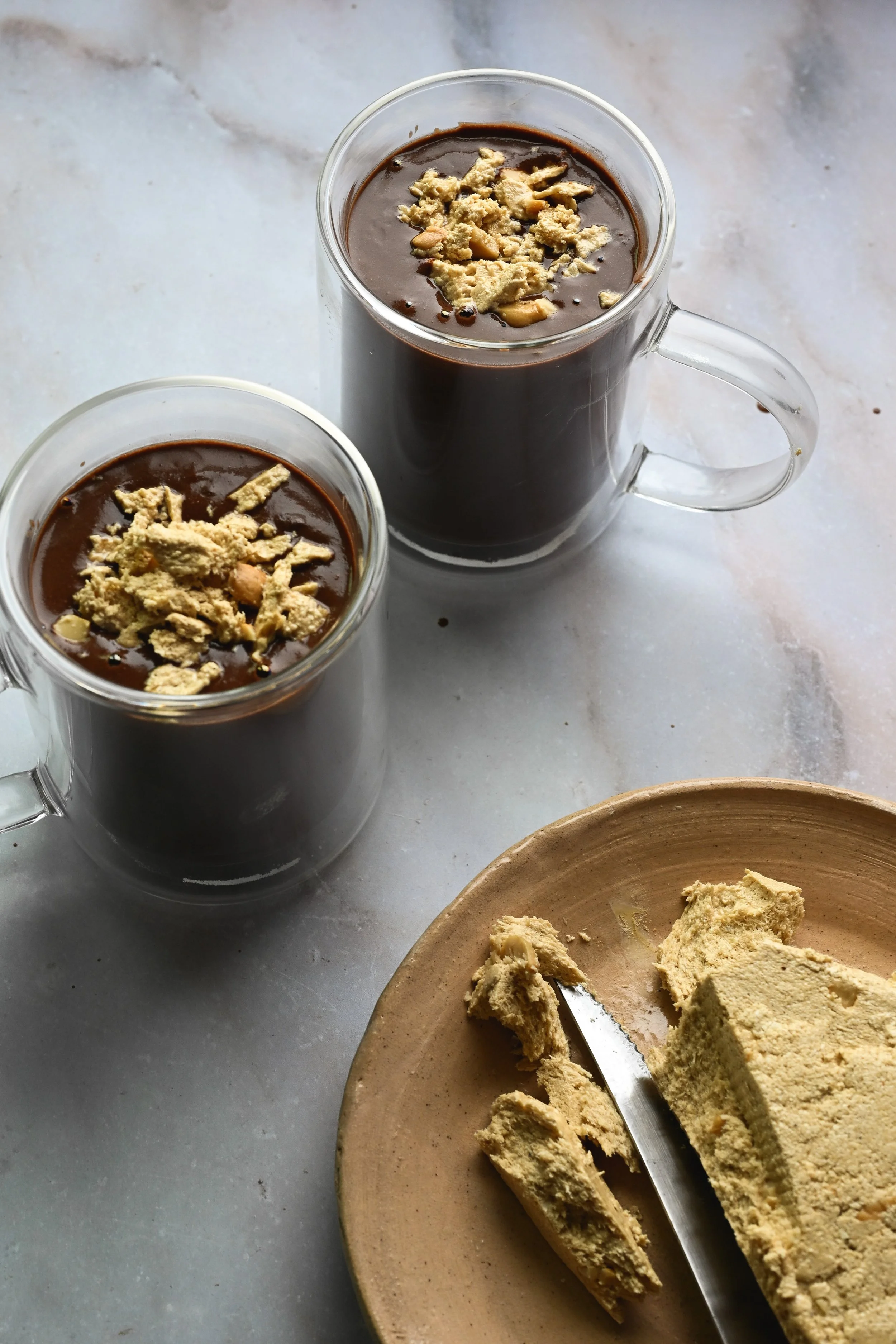 Brown Sugar Halva Hot Chocolate