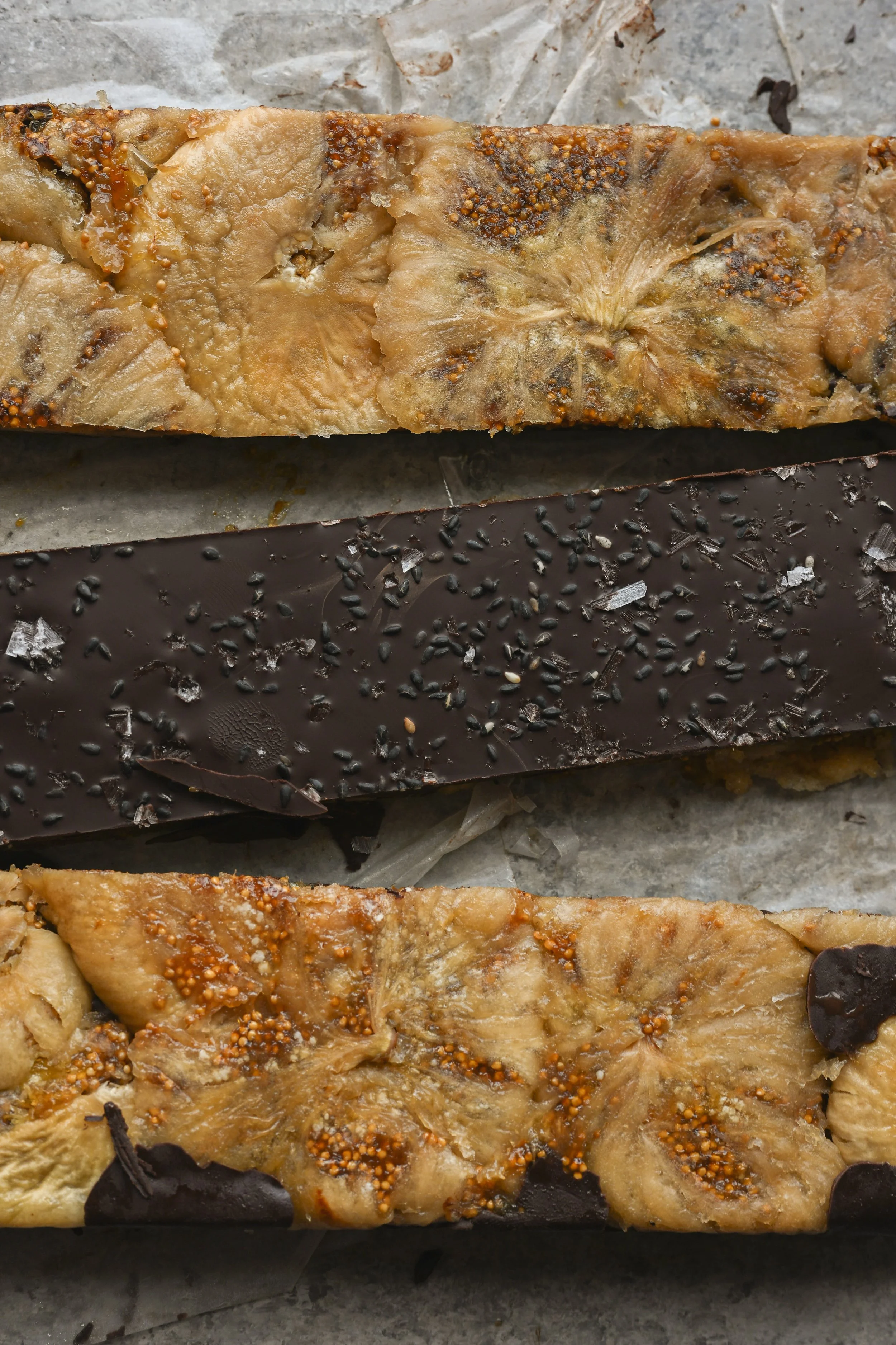 Salted Dark Chocolate &amp; Fig Bark
