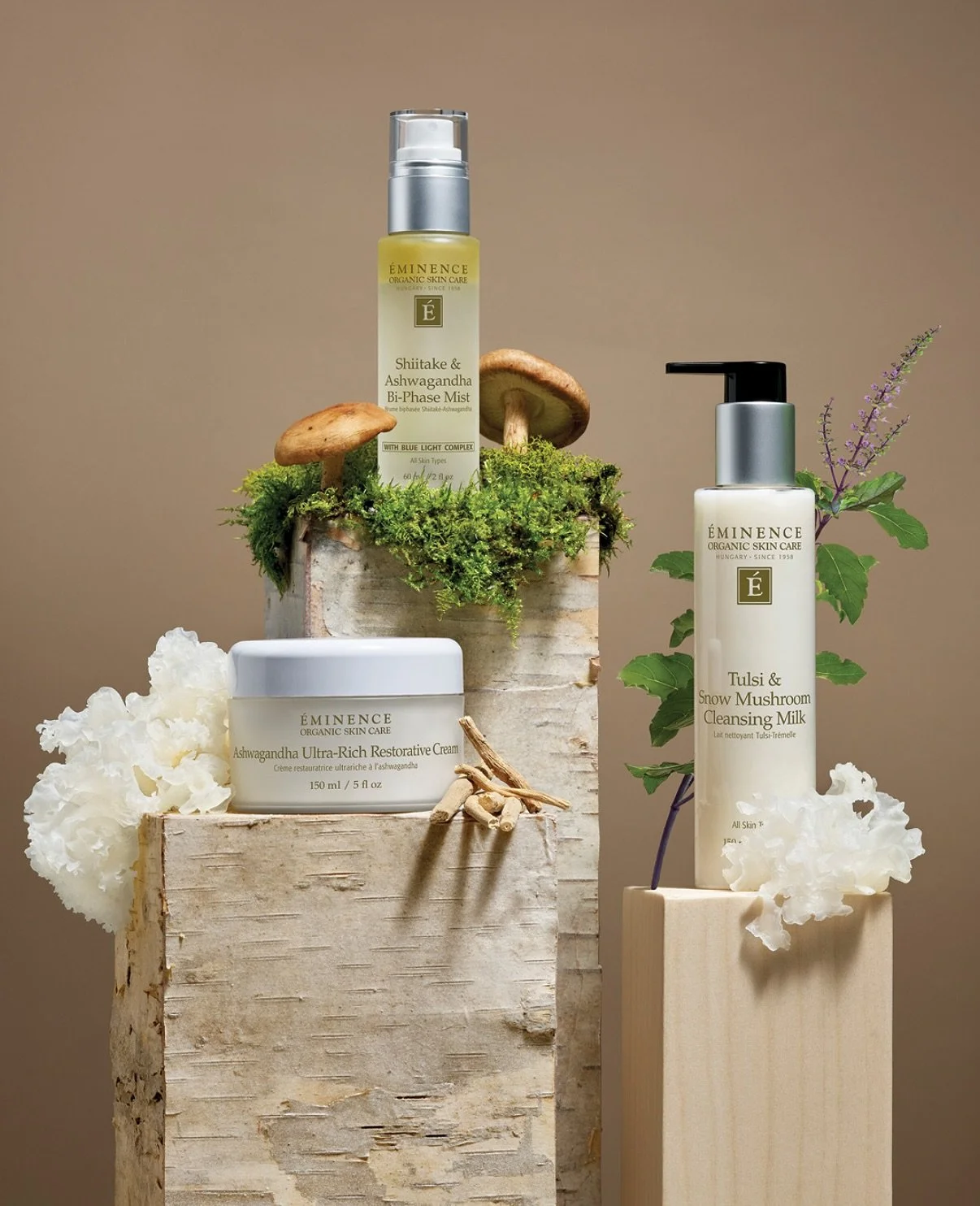 Don&rsquo;t stress out this holiday season, Pure Forest is here for you! 🤍😍

The Pure Forest collection from @eminenceorganics just got more relaxing as they launch 3 new products: 

🔍 Tulsi &amp; Snow Mushroom Cleansing Milk
🔍Shiitake &amp; Ashw