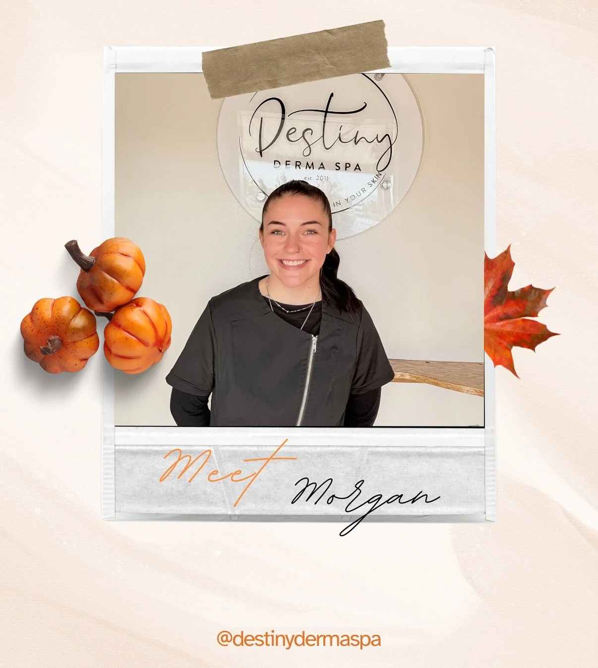 Welcome Morgan! 🧡🍂 @morganelaineesthetics 

Morgan is a licensed esthetician with a passion for skincare and natural beauty.  With 4 years in the industry, she specializes in personalized treatments and skincare routines. She is continuing her educ