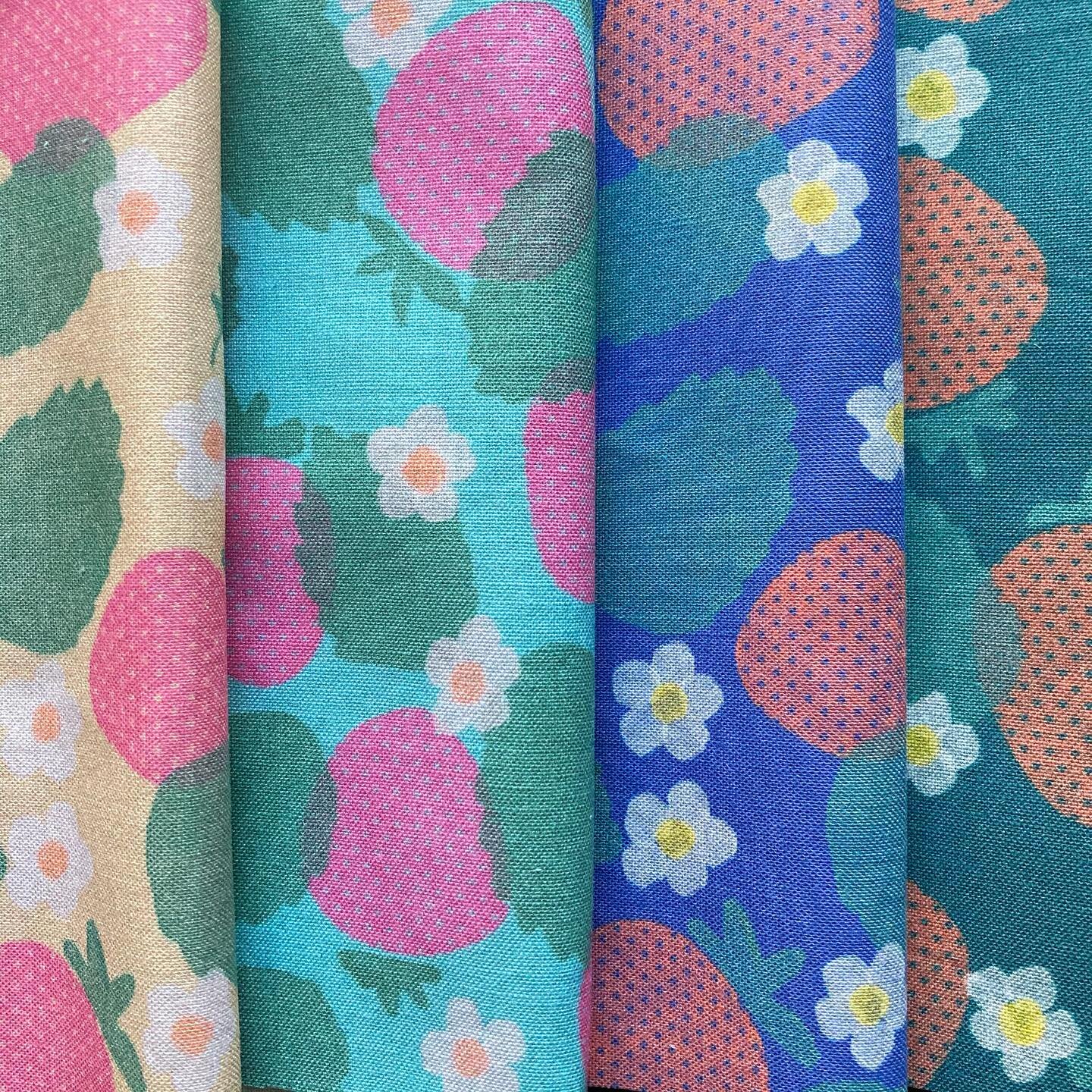 Fresh new berry prints in my shop on @spoonflower Check them out and stock up for your spring projects!