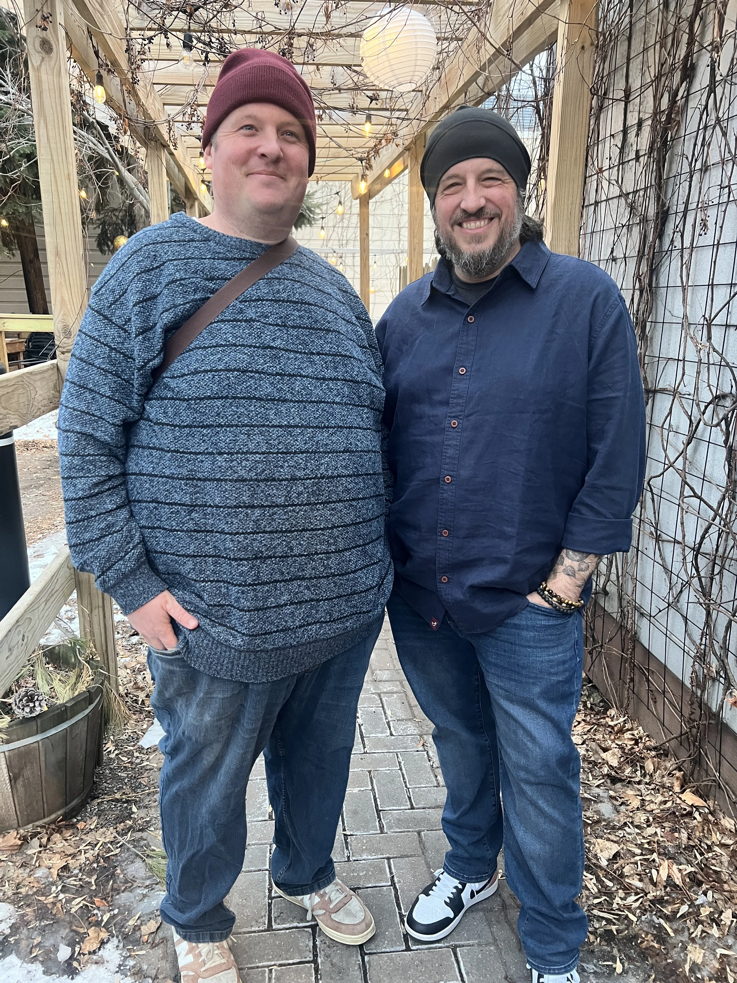 steve and sean what a treat.JPG