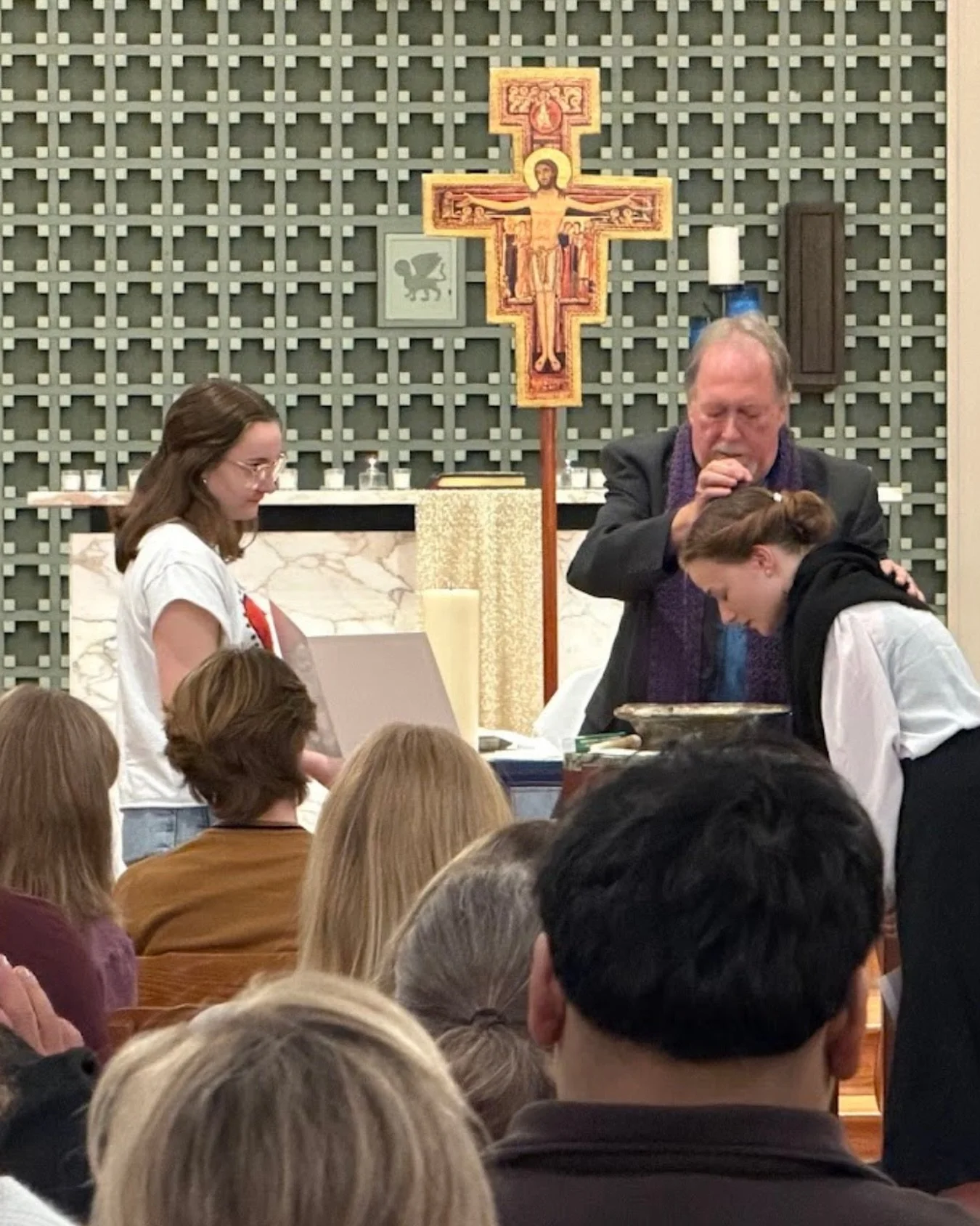 A beautiful semester of worship ending with a beautiful beginning of a baptism. Welcome to the church and this new part of your faith journey. 

#txst #txstate #BlessEmUpCats