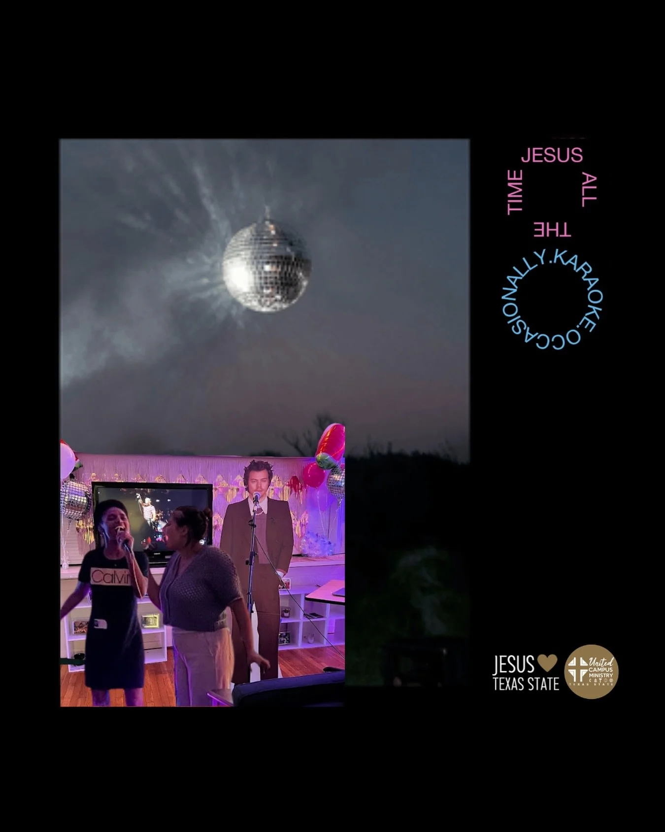 JESUS ALL THE TIME. karaoke occasionally (actually karaoke all the time as well) 

#txst #txstnext #BlessEmUpCats #jesus #collegeministry