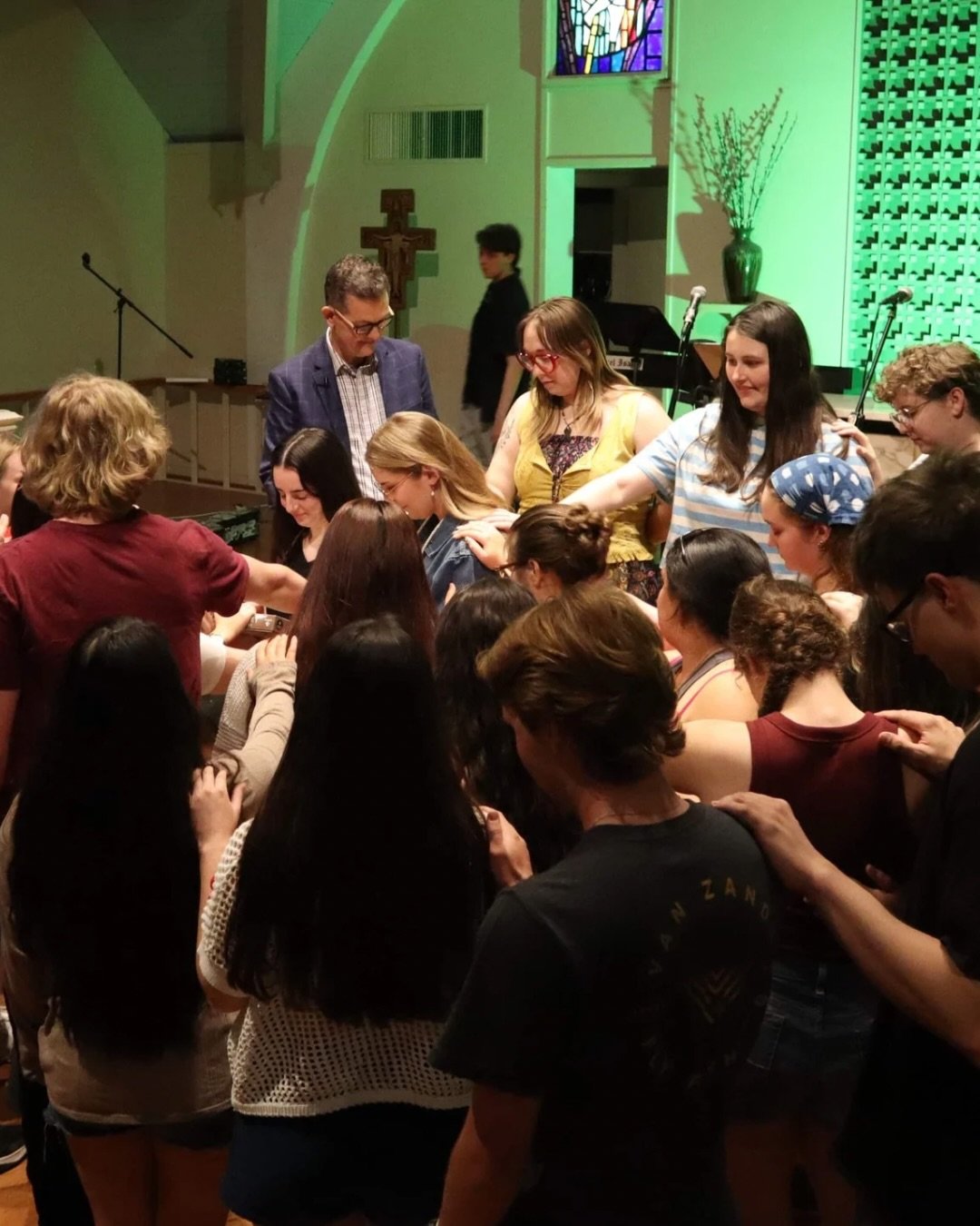 BLESSING GRADUATES
We celebrated graduating UCM students with an honor cord, a study bible, and laying of hands with prayer during our last worship of the spring semester. We bless these amazing people to go and share the love of Jesus Christ in the 