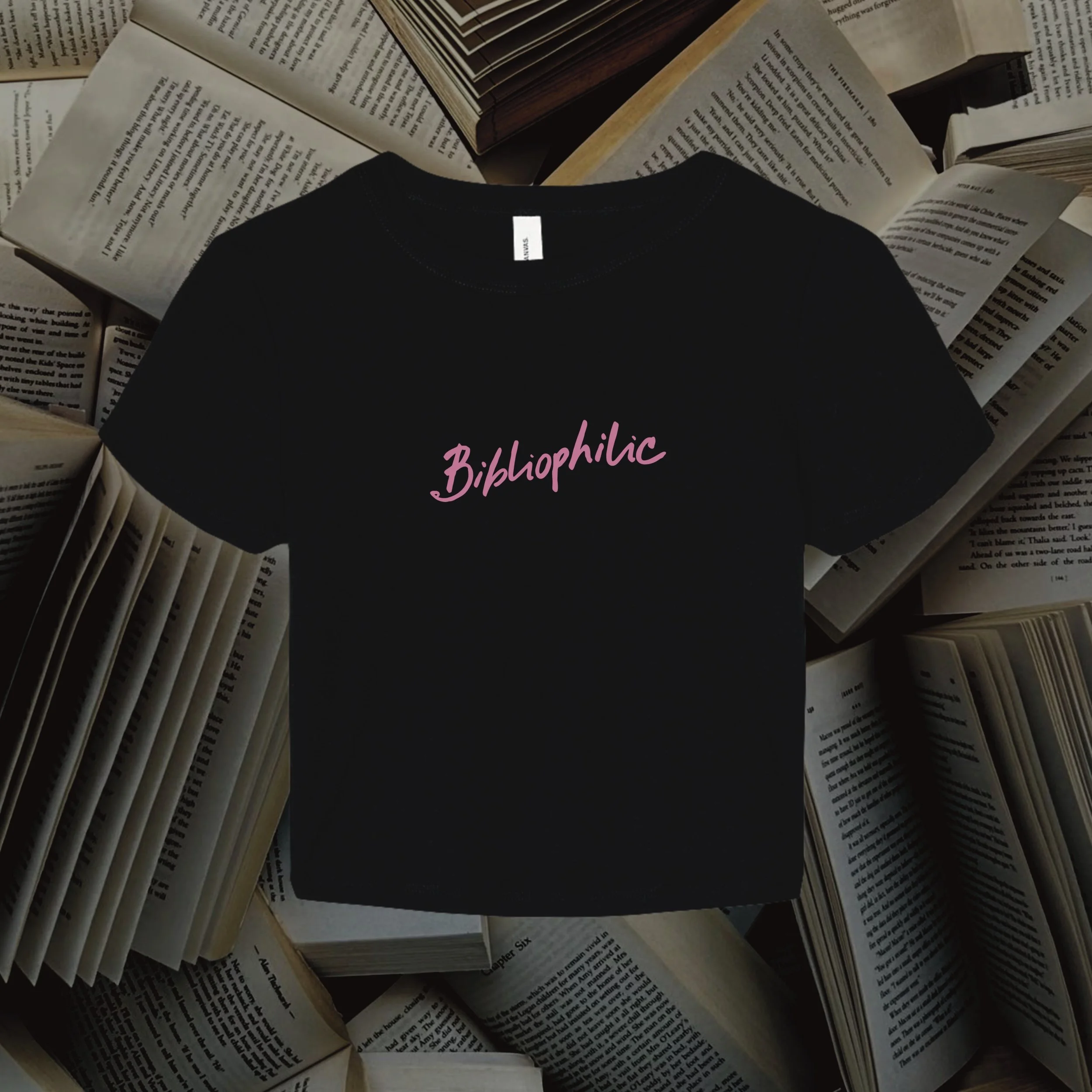 Bibliophilic Baby Tee (BC)