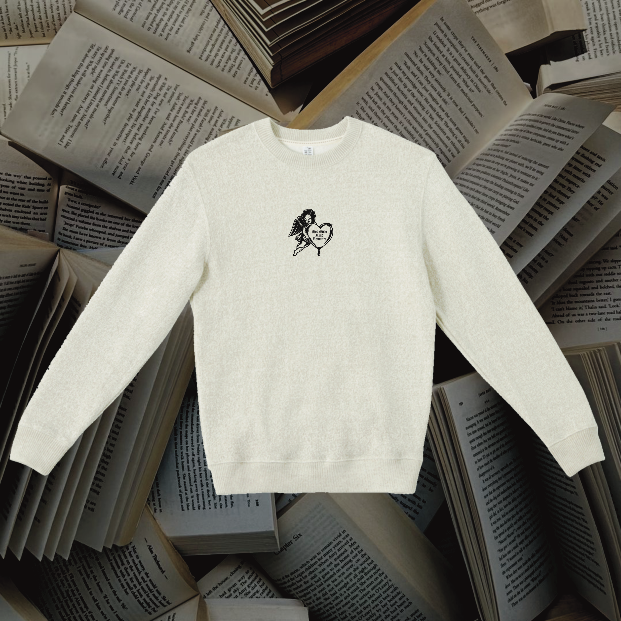 Hot Girls Read Romance Knit Crew (BC)