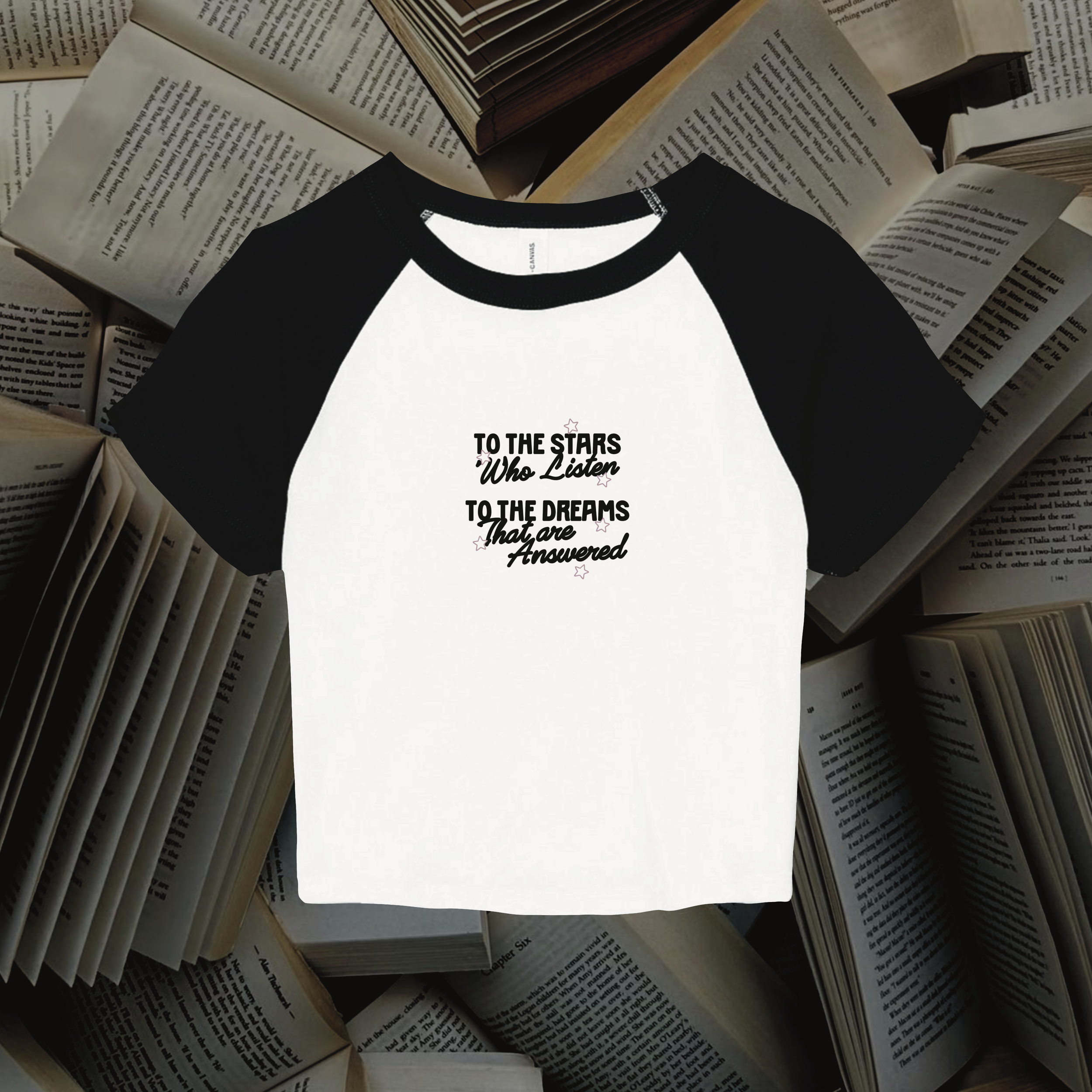 Stars Who Listen Baby Tee (BC)