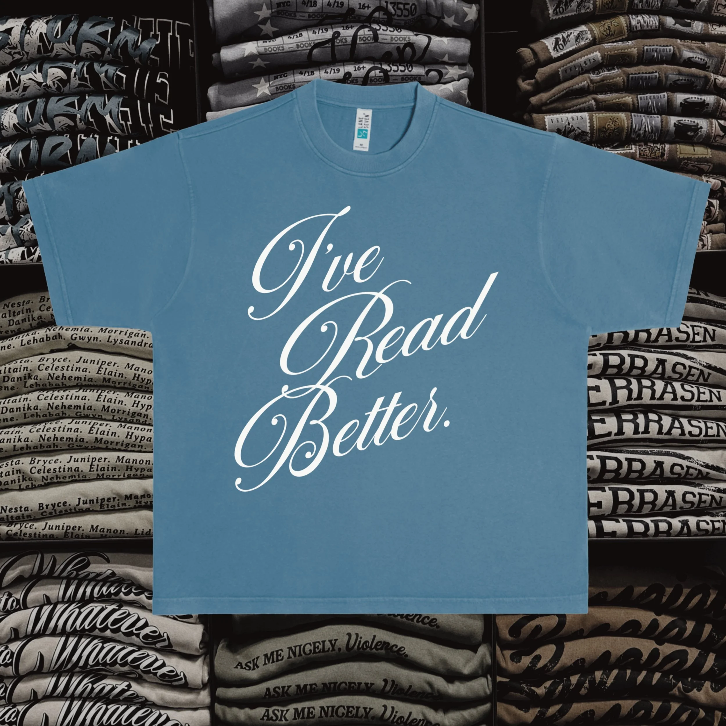 Dark Blue Read Better Tee