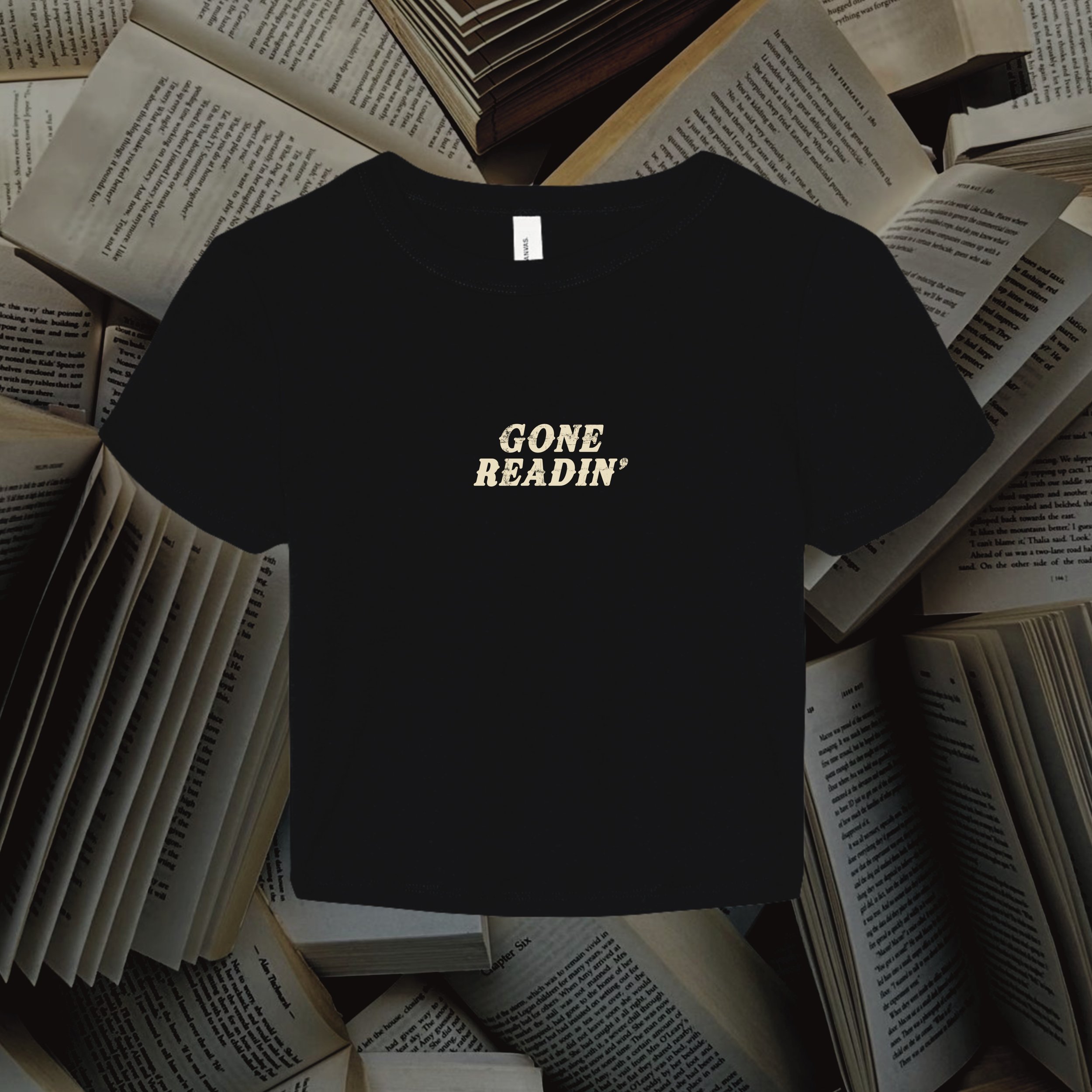 Gone Readin' Baby Tee (BC)
