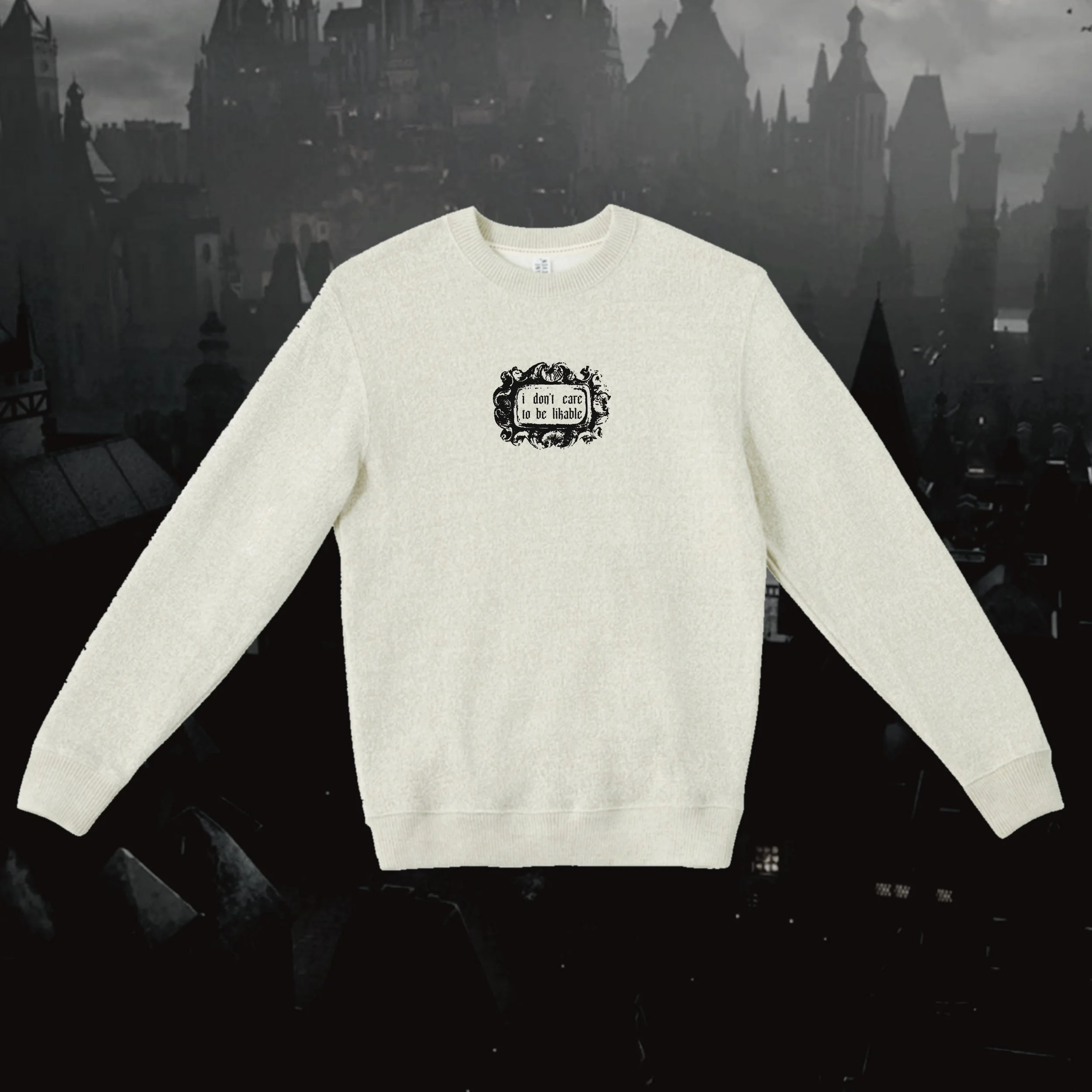 Don't Care Knit Crew