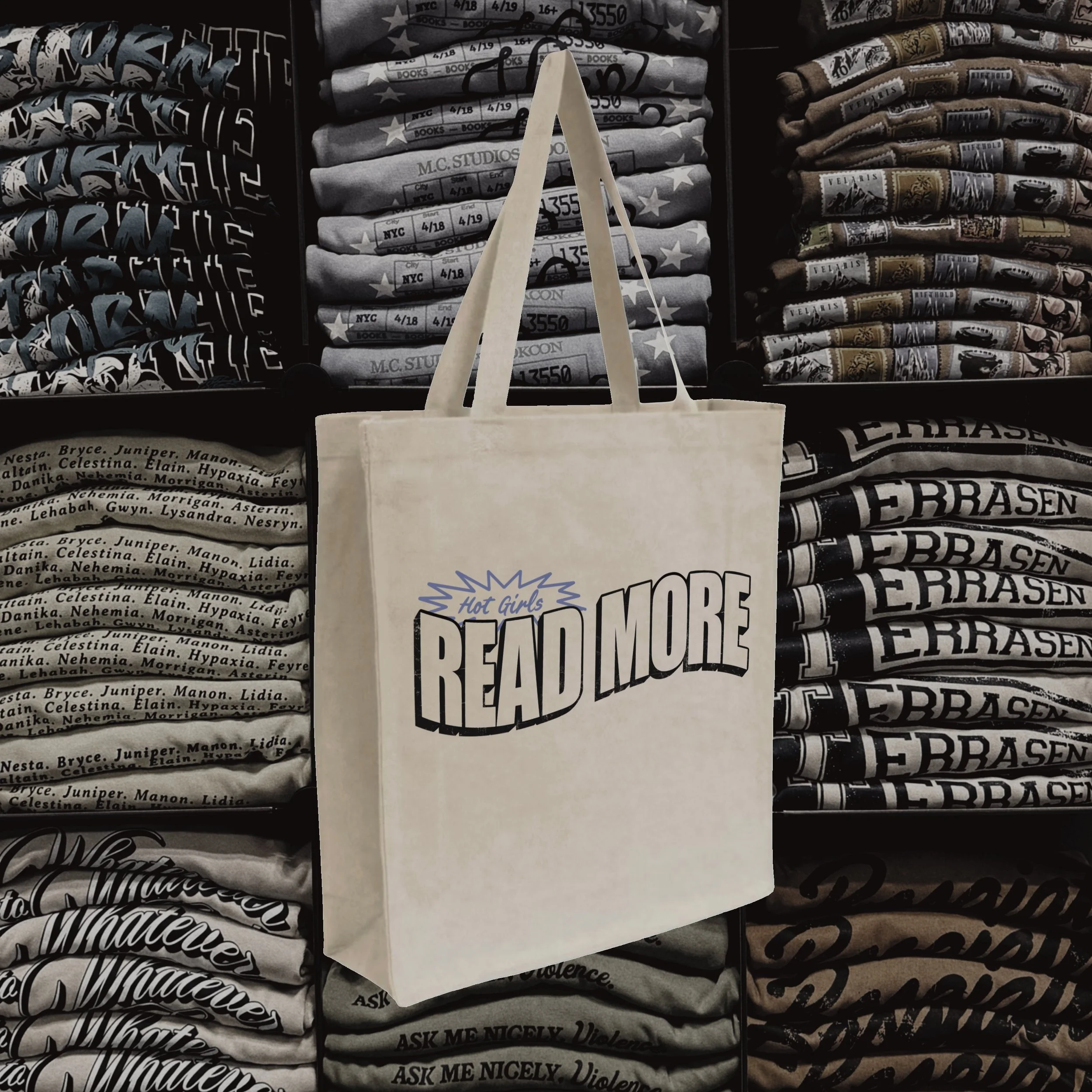 Hot Girls Read More Tote