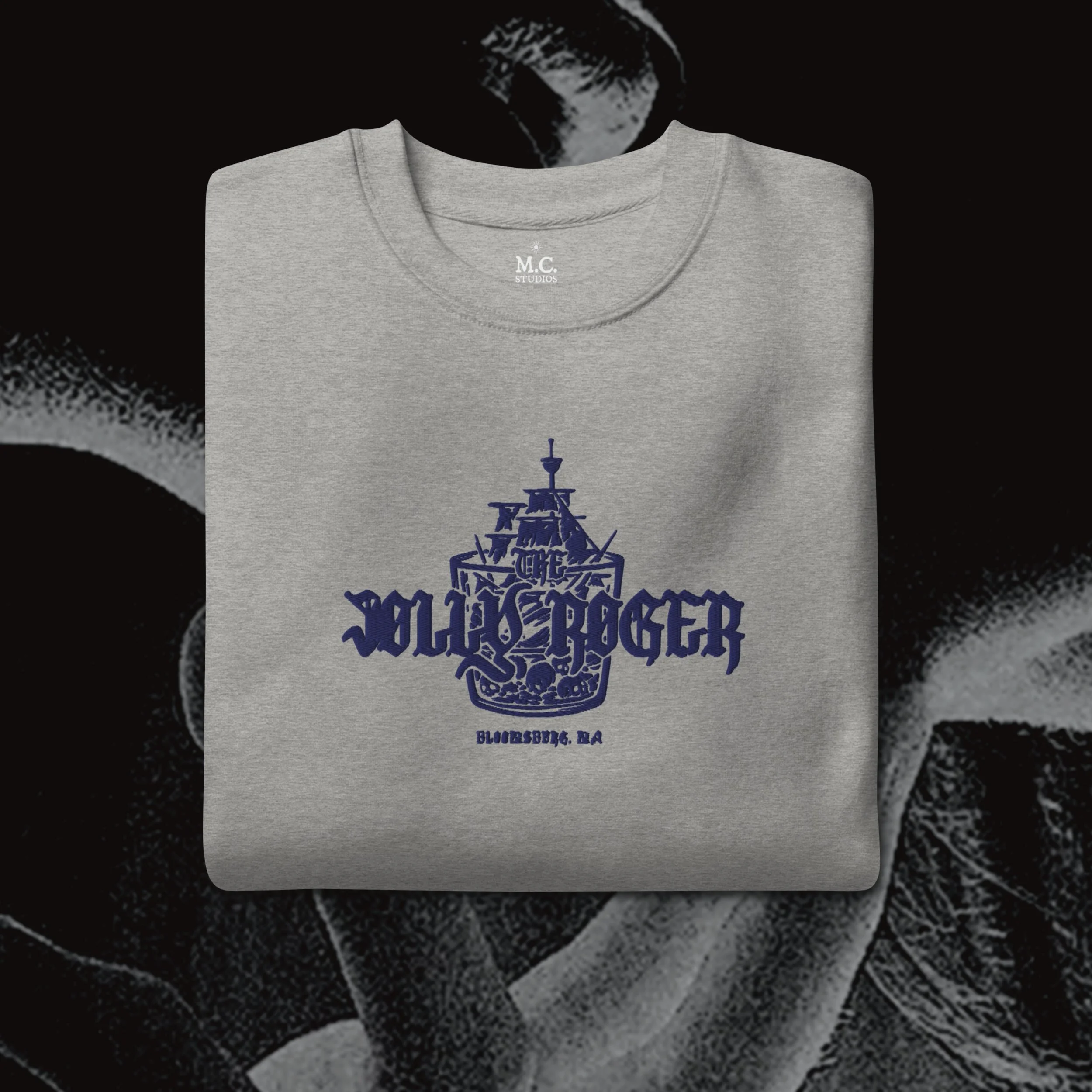 The Jolly Roger Embroidered Crew