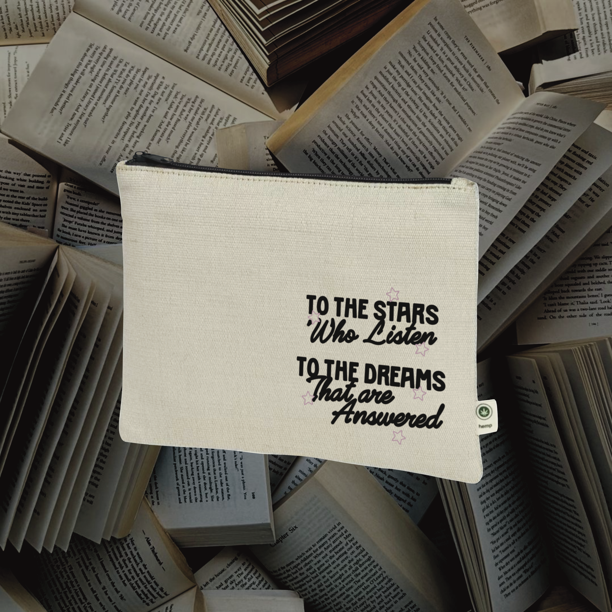 Stars Who Listen Zipper Pouch (BC)