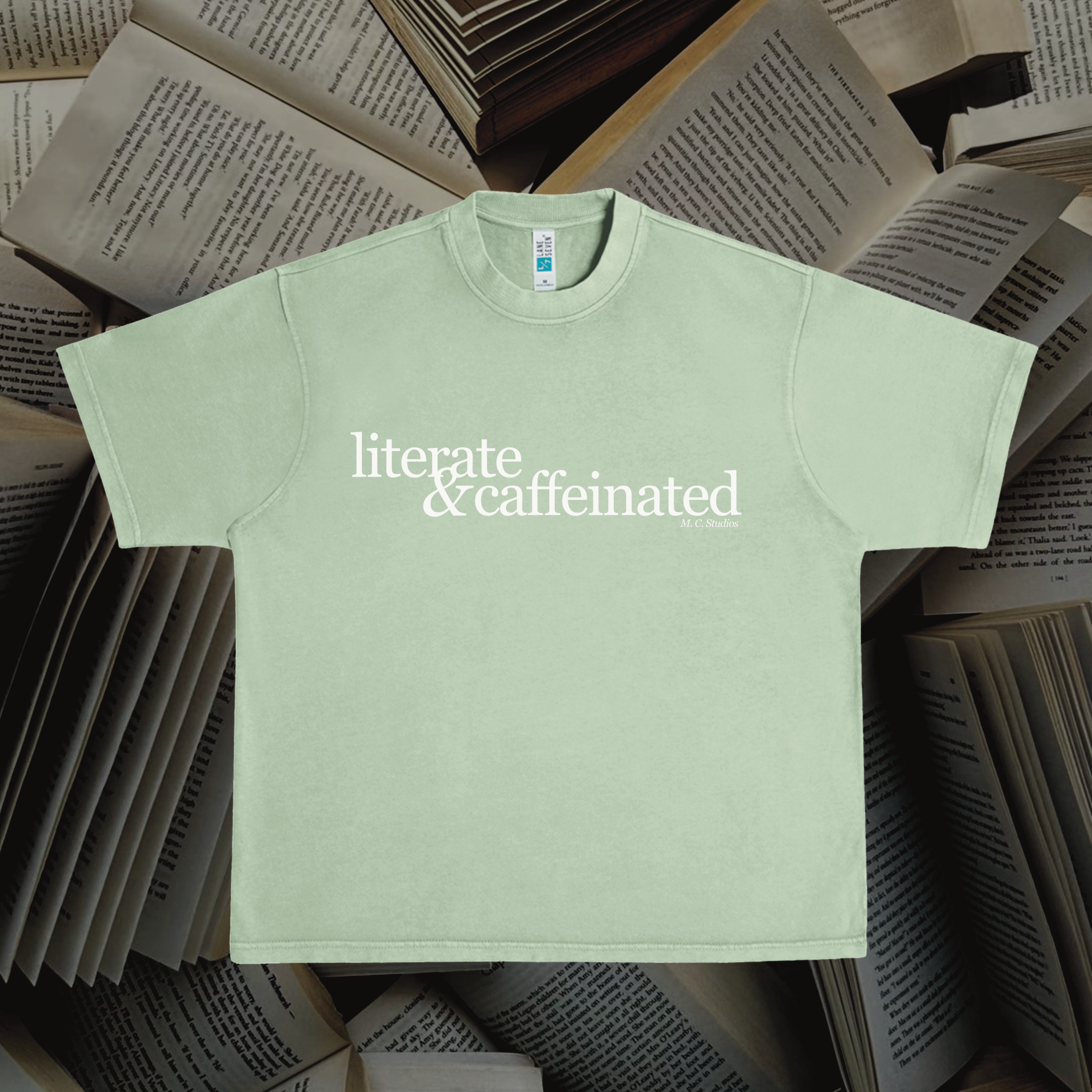 Literate and Caffeinated Tee (BC)