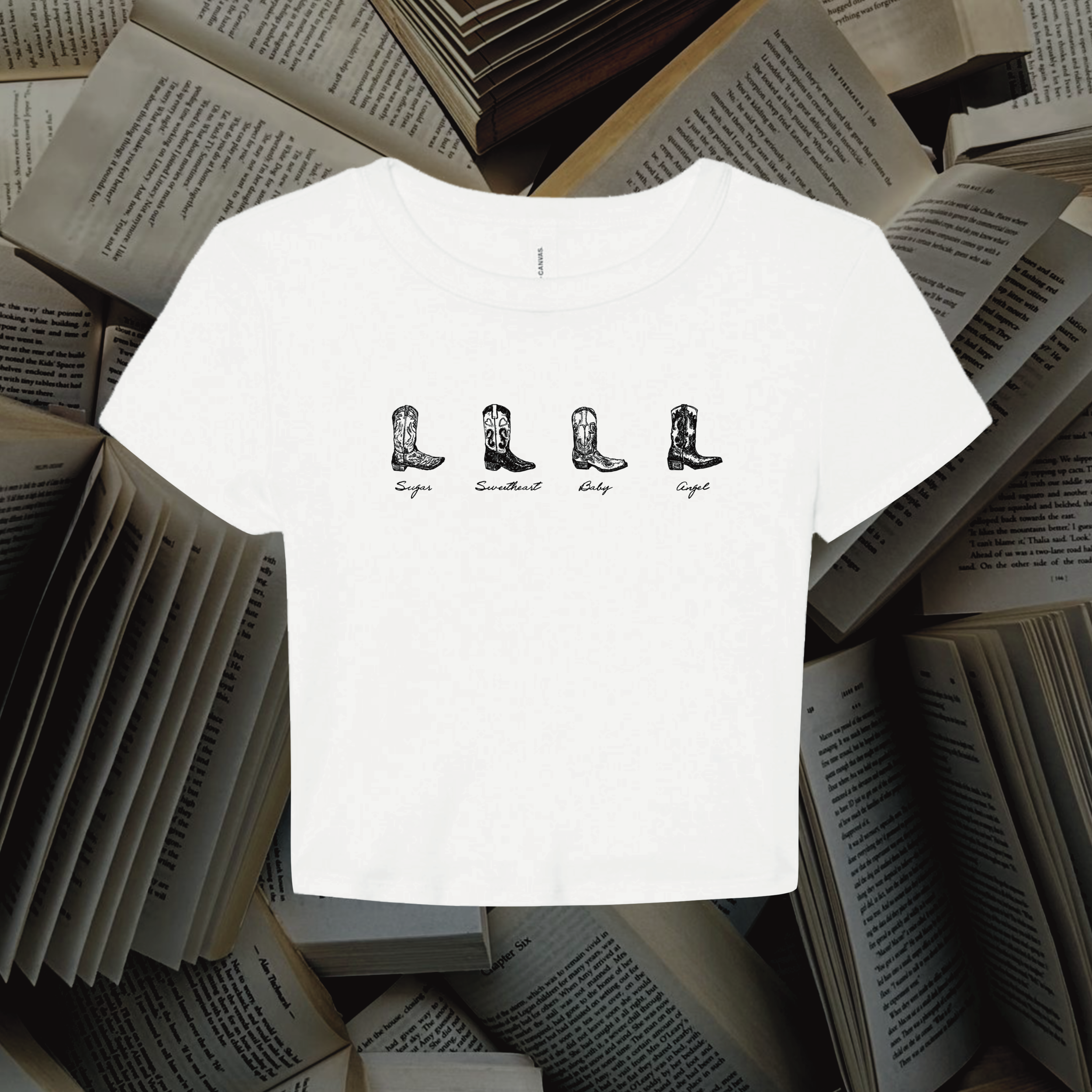 Boots and Nicknames Baby Tee (BC)