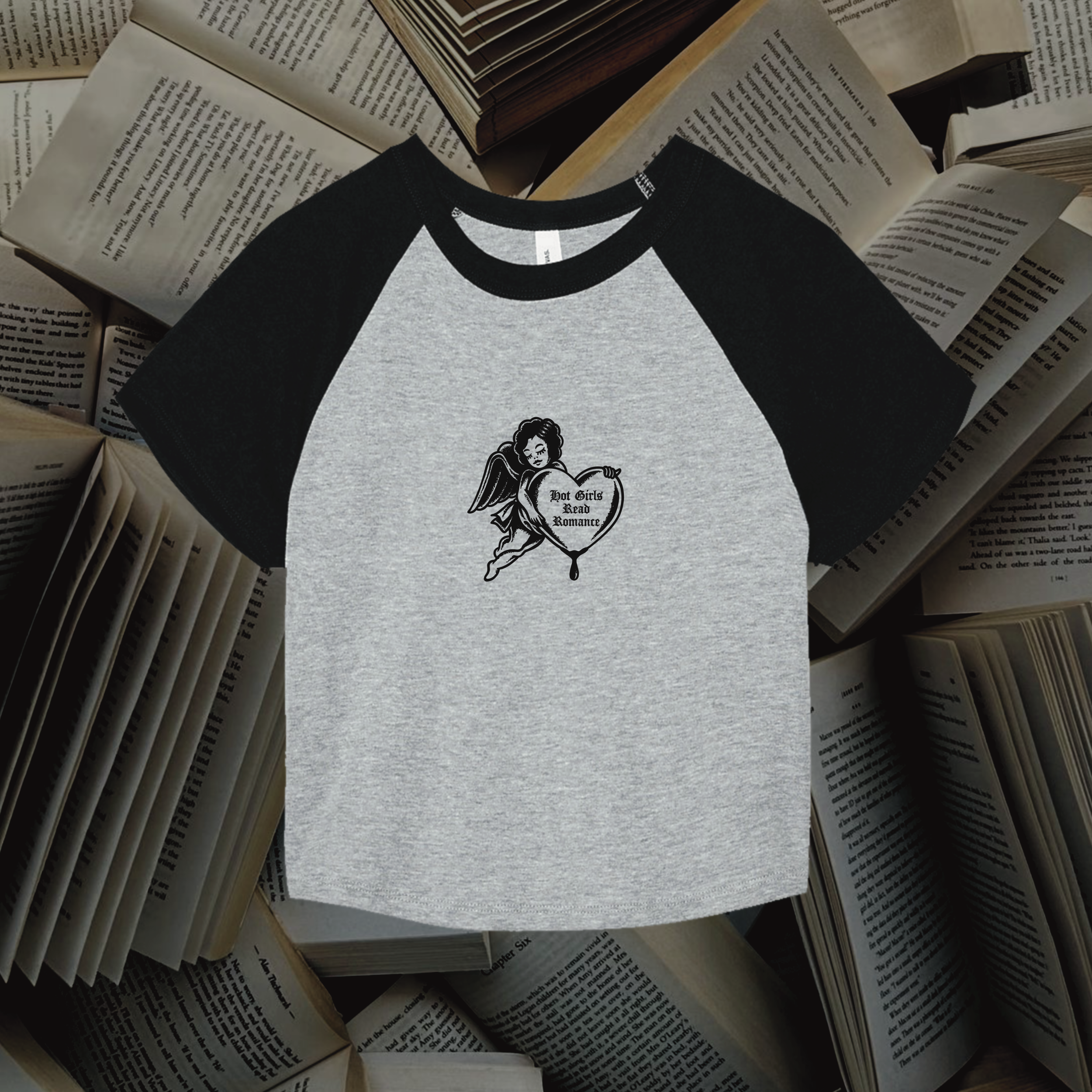 Hot Girls Read Romance Baby Tee (BC)