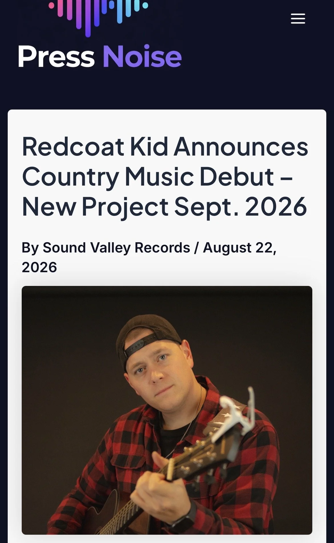 Press Noise - Debut Country Project