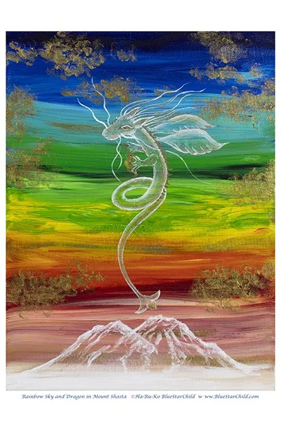 Rainbow Sky and Dragon in Mount Shasta