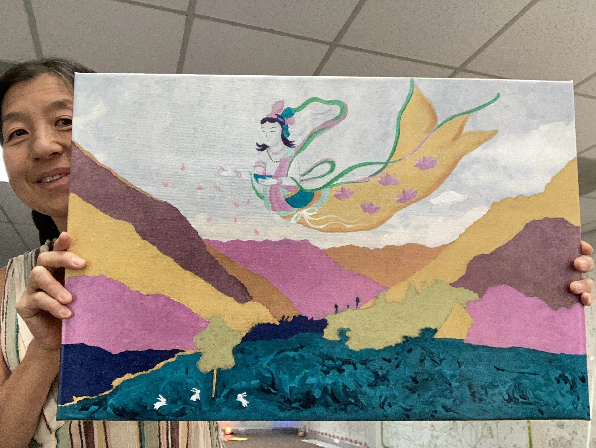 Goddess Blessing the Andean Mountains