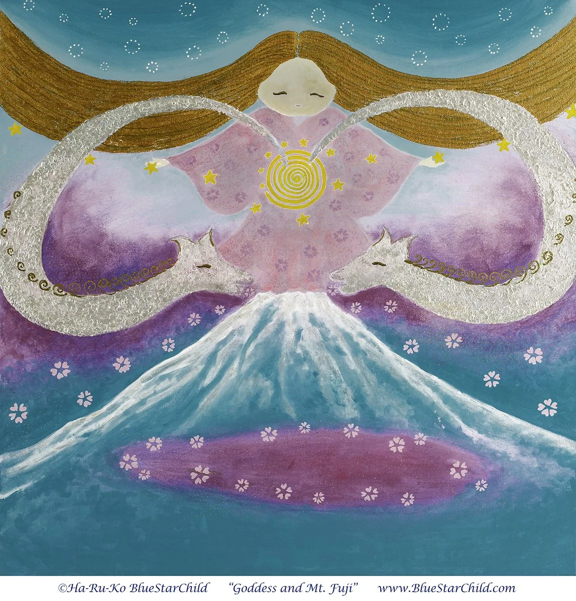 Goddess and Mt. Fuji