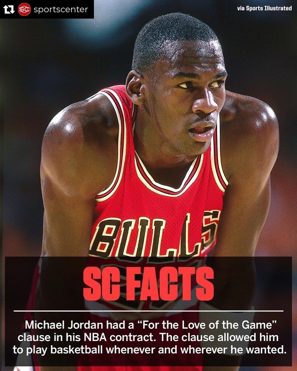 That&rsquo;s HoopLove. 🏀🧡

#hooplove #thatshooplove #itslove #basketball #loveforthegame🏀 #mj #michaeljordan #truehooper 

Repost from @sportscenter
&bull;
Michael Jordan was a true hooper 🏀👏 (h/t rtnba/TW)